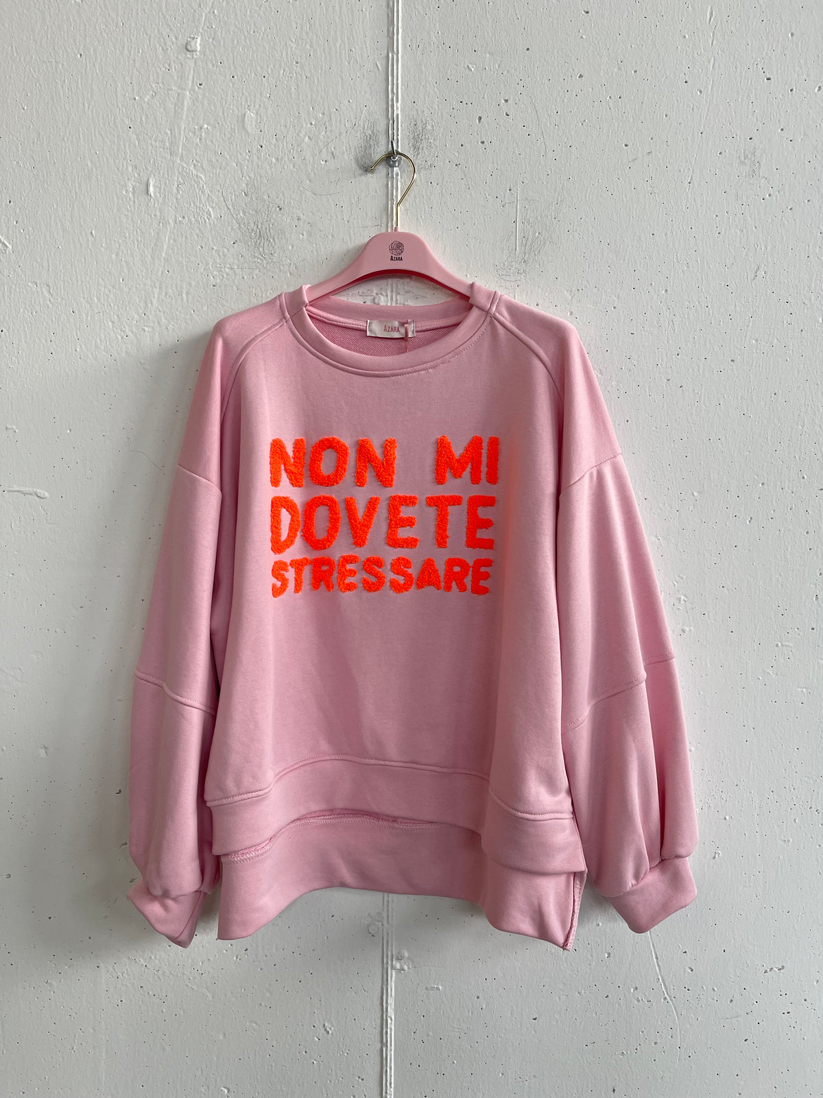 Felpa “Non mi dovete stressare”