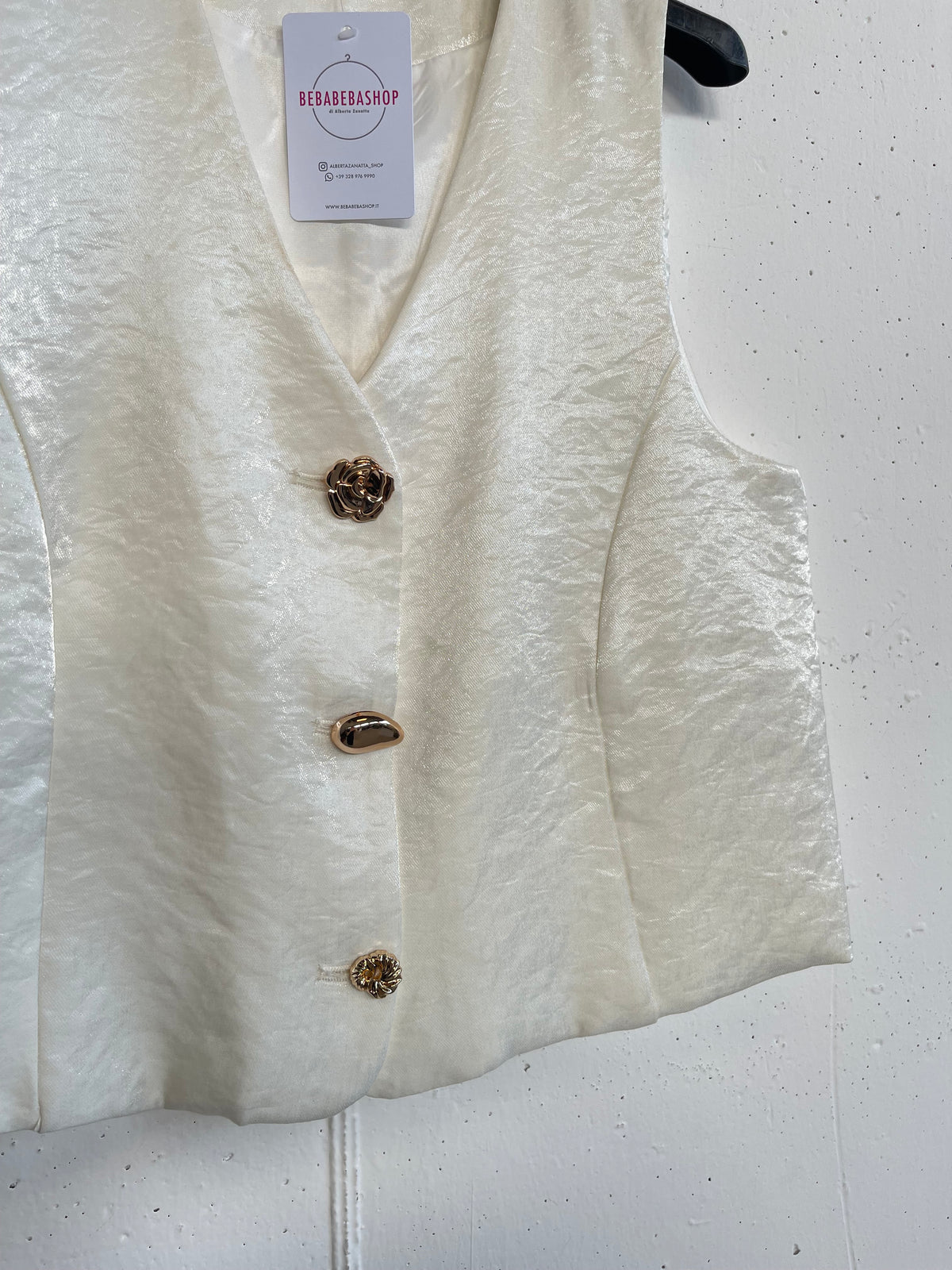 Gilet effetto perlato Louise