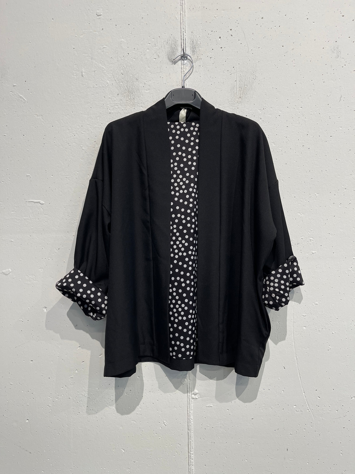 Blazer stile kimono con fodera a pois CLARISSA