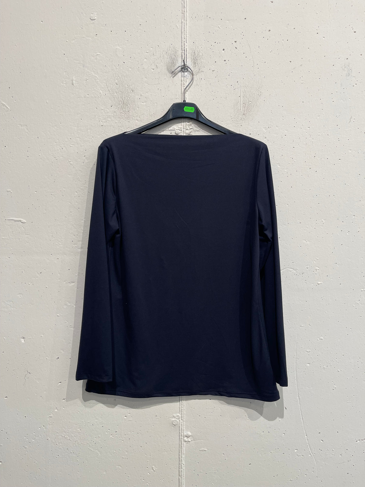 Maglia basica a manica lunga Autunno/Inverno con scollo a barchetta