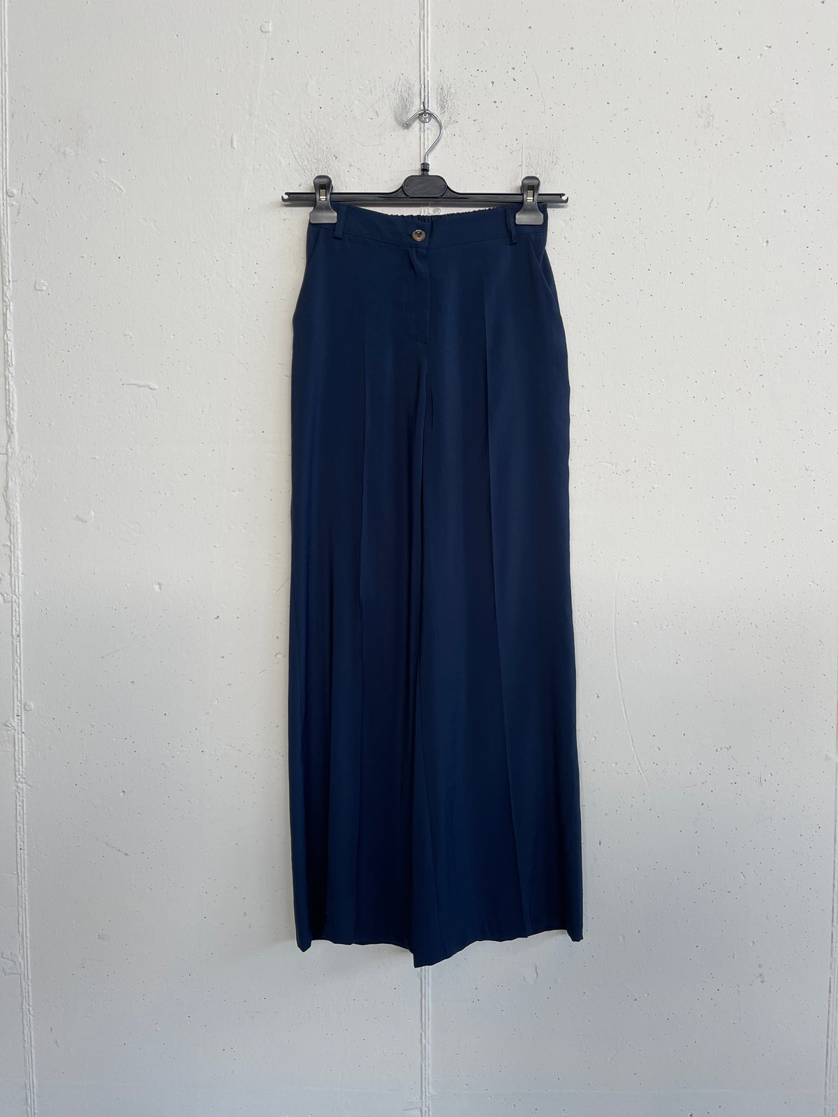 Pantalone Palazzo Classico con Elastico sul Retro