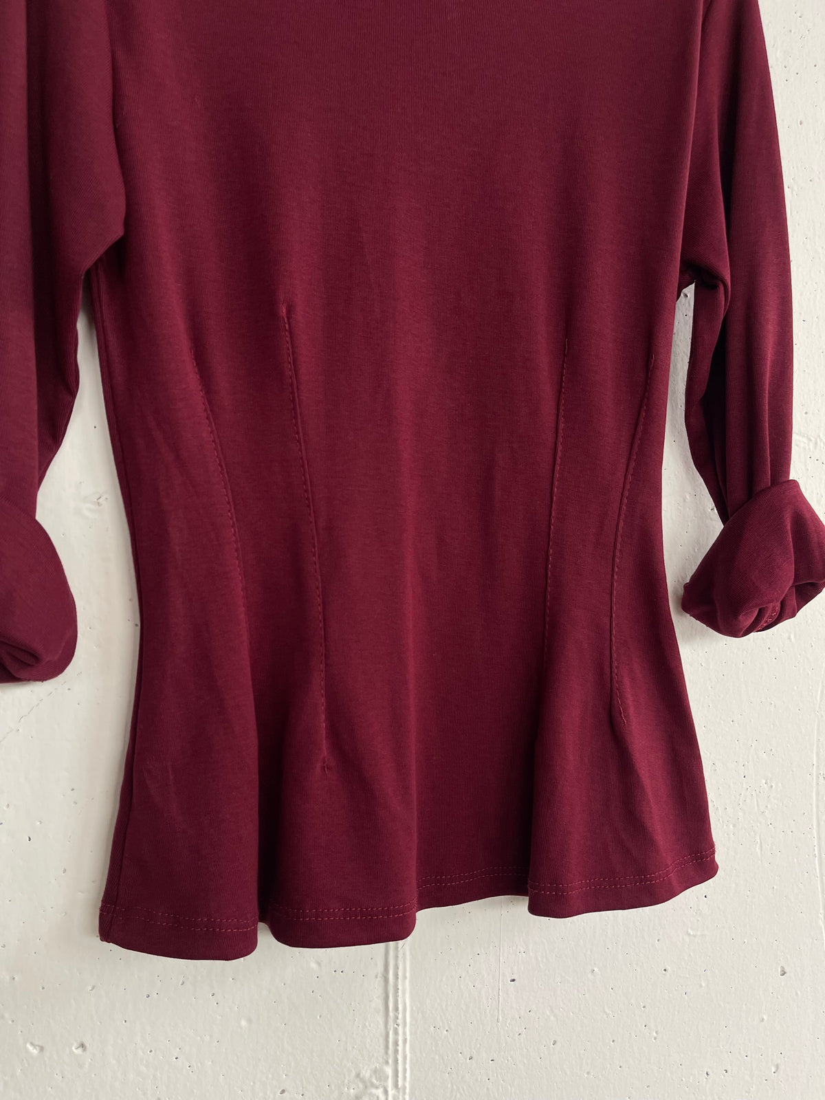 Maglia a manica lunga effetto corpetto