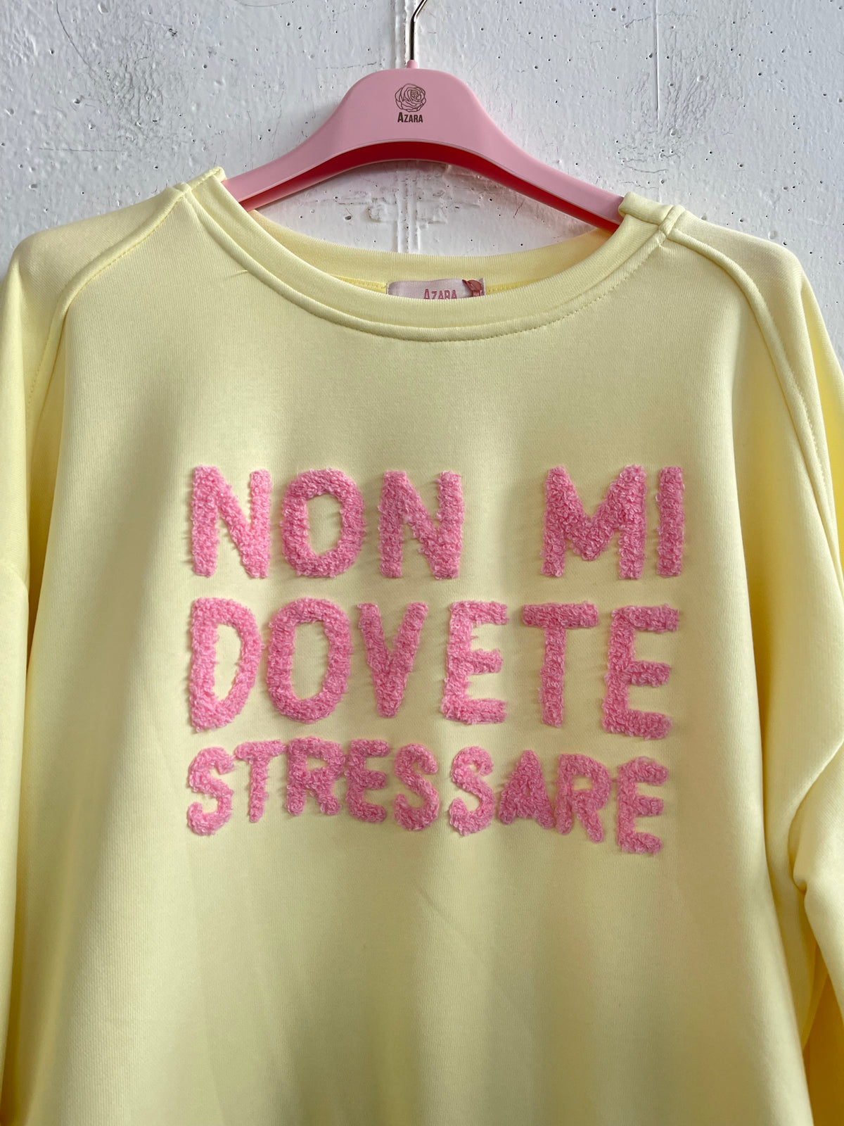 Felpa “Non mi dovete stressare”