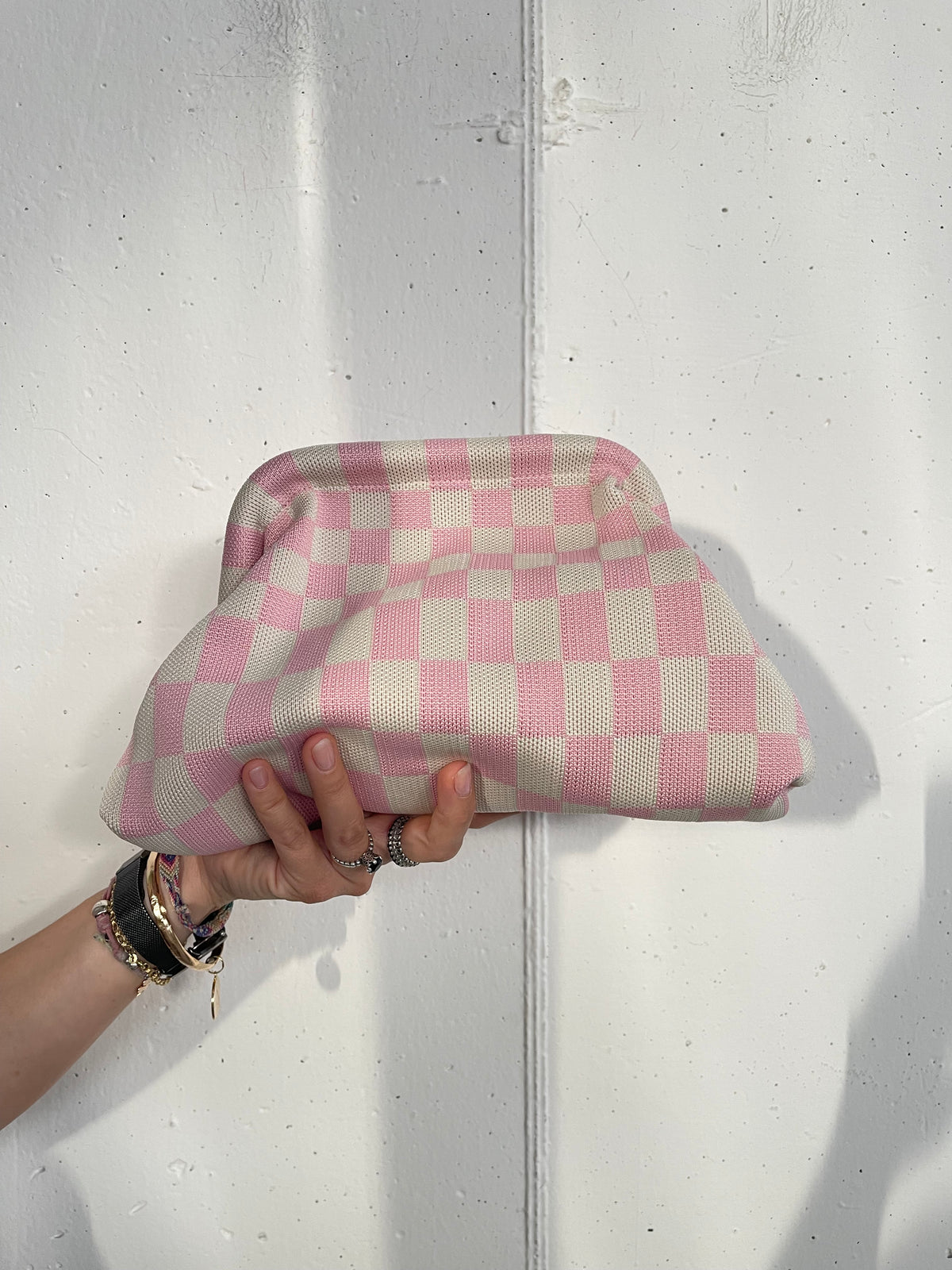 Borsa Clutch con Catenella in varie Fantasie - 30x18 cm