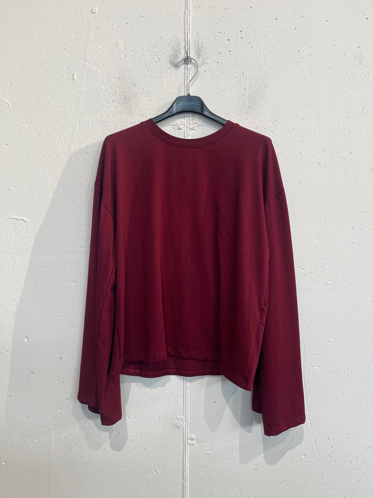 Longsleeve con maniche a campana in viscosa