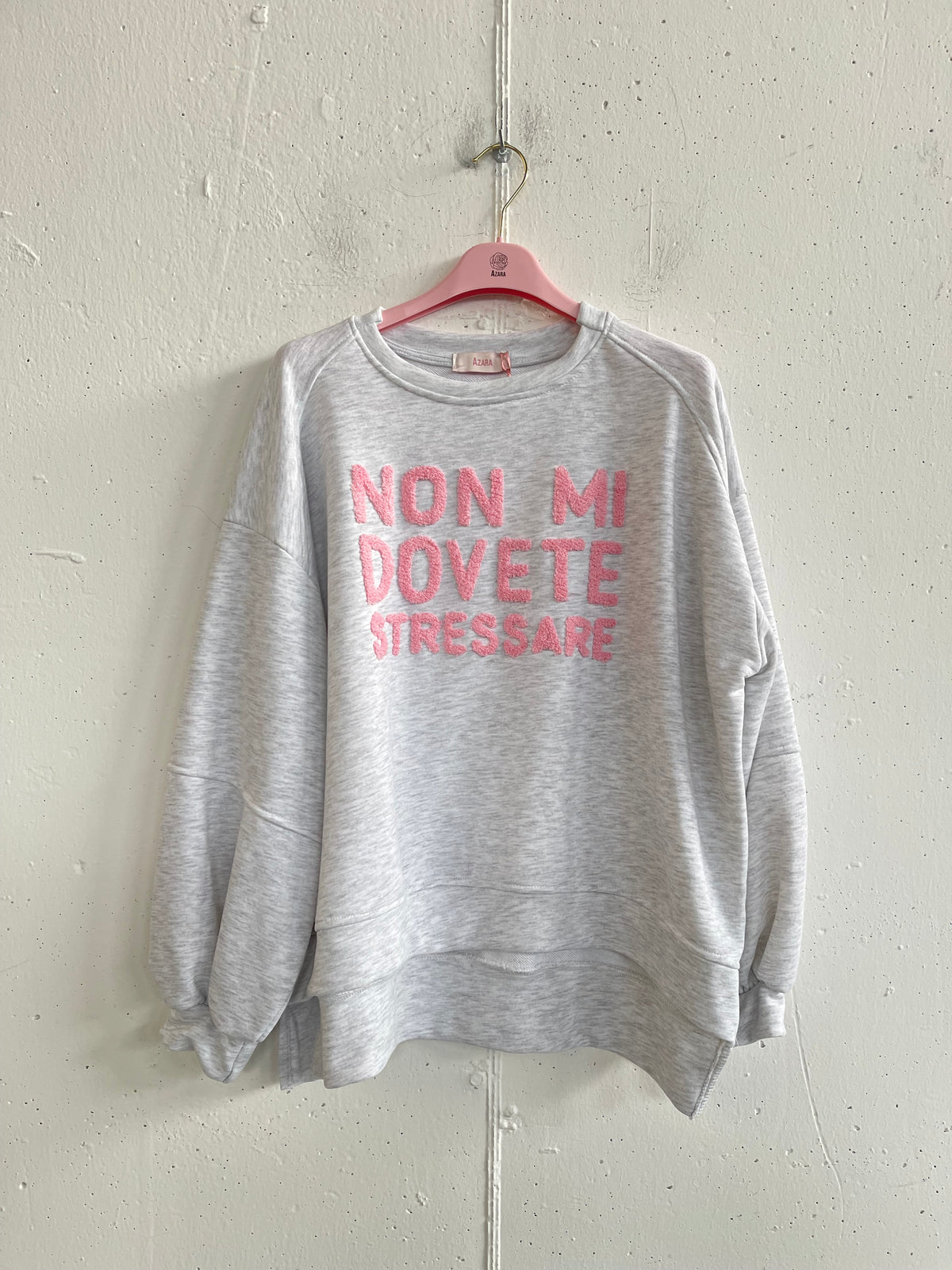 Felpa “Non mi dovete stressare”