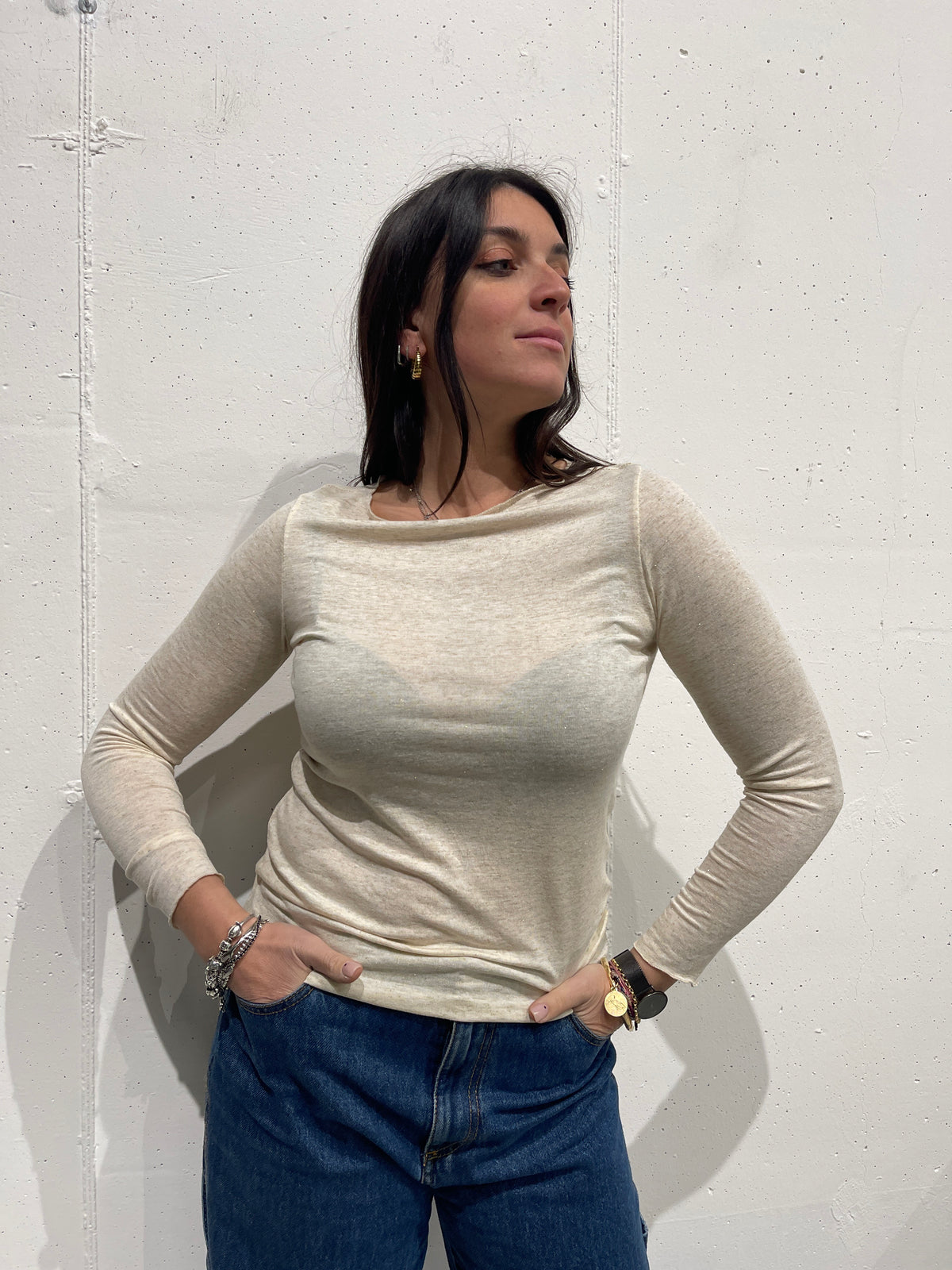 Sottogiacca in lurex