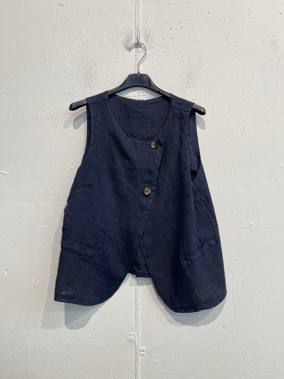 Gilet in puro lino