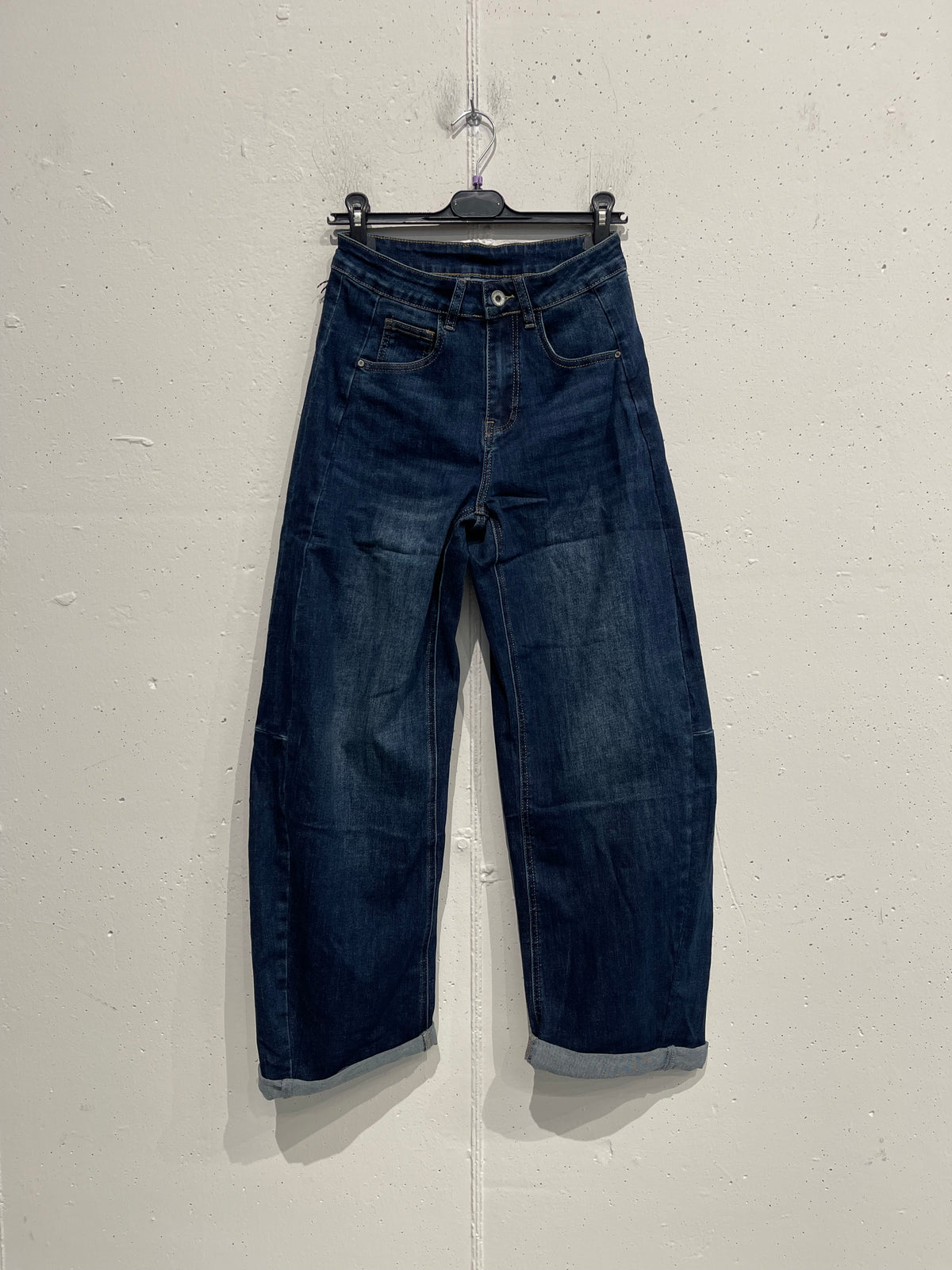 Jeans balloon con cucitura