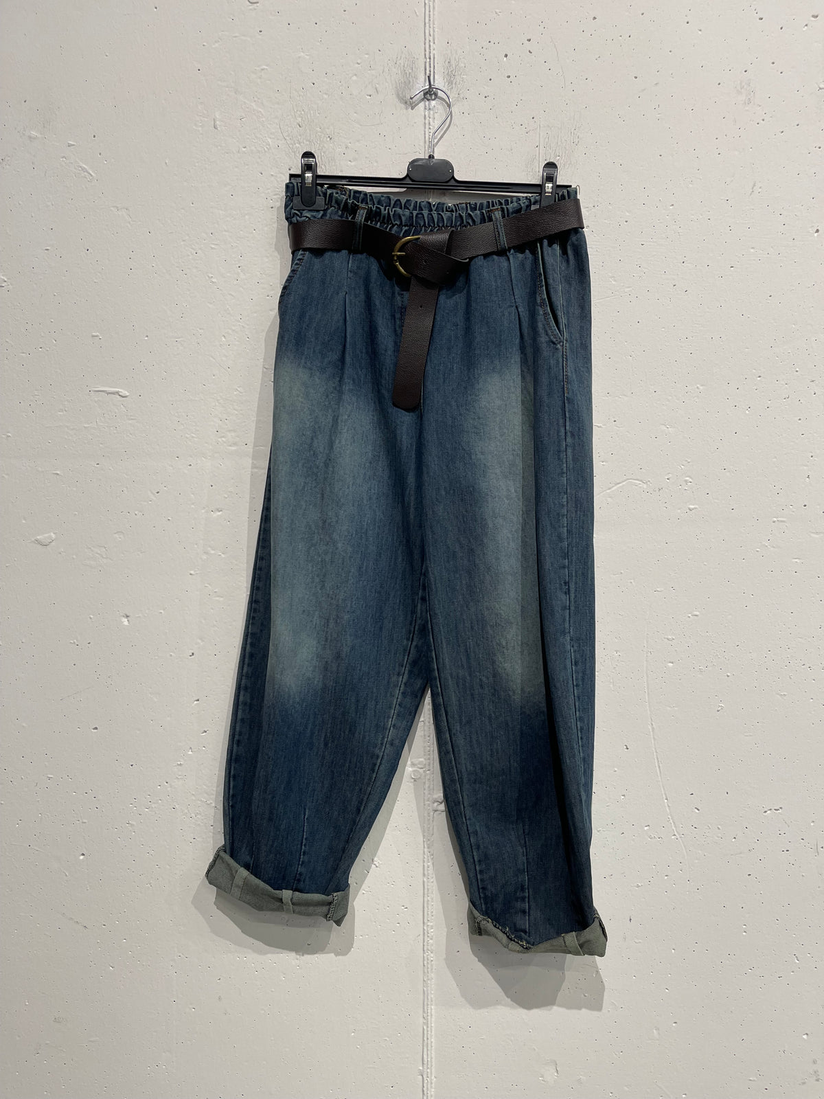 Jeans balloon lavaggio thè