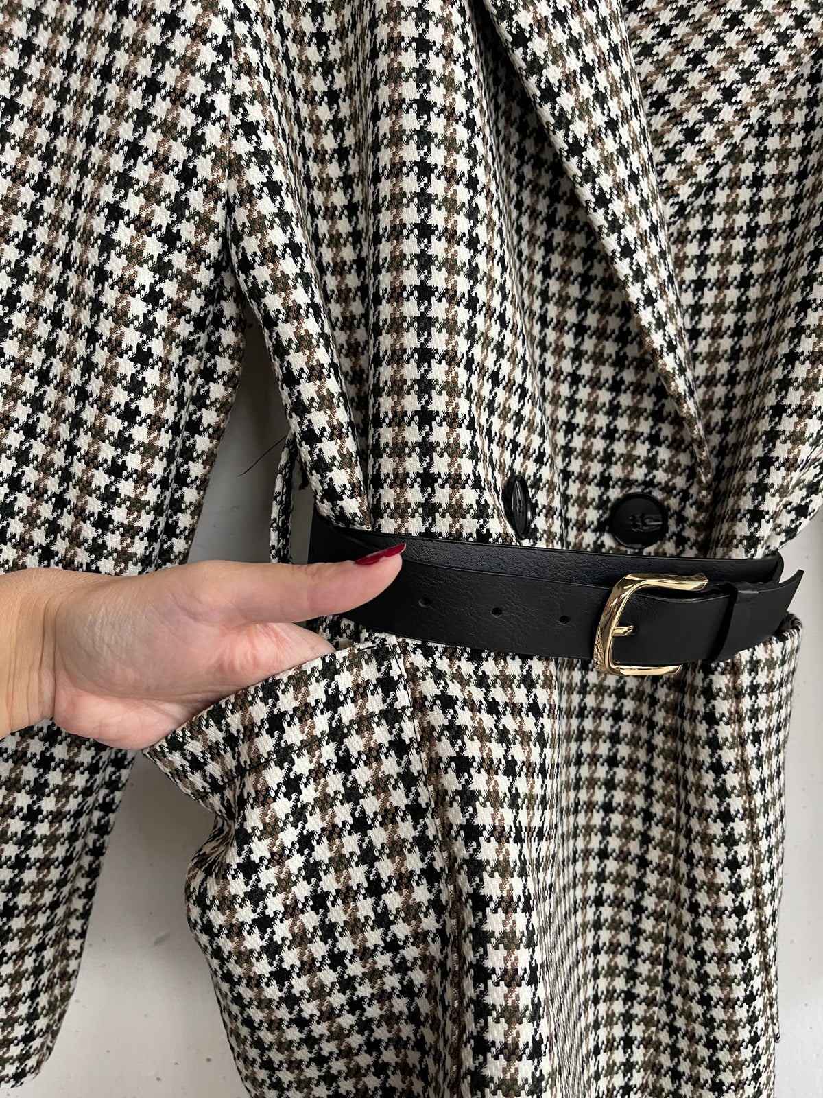 Giacca doppio petto pied de poule