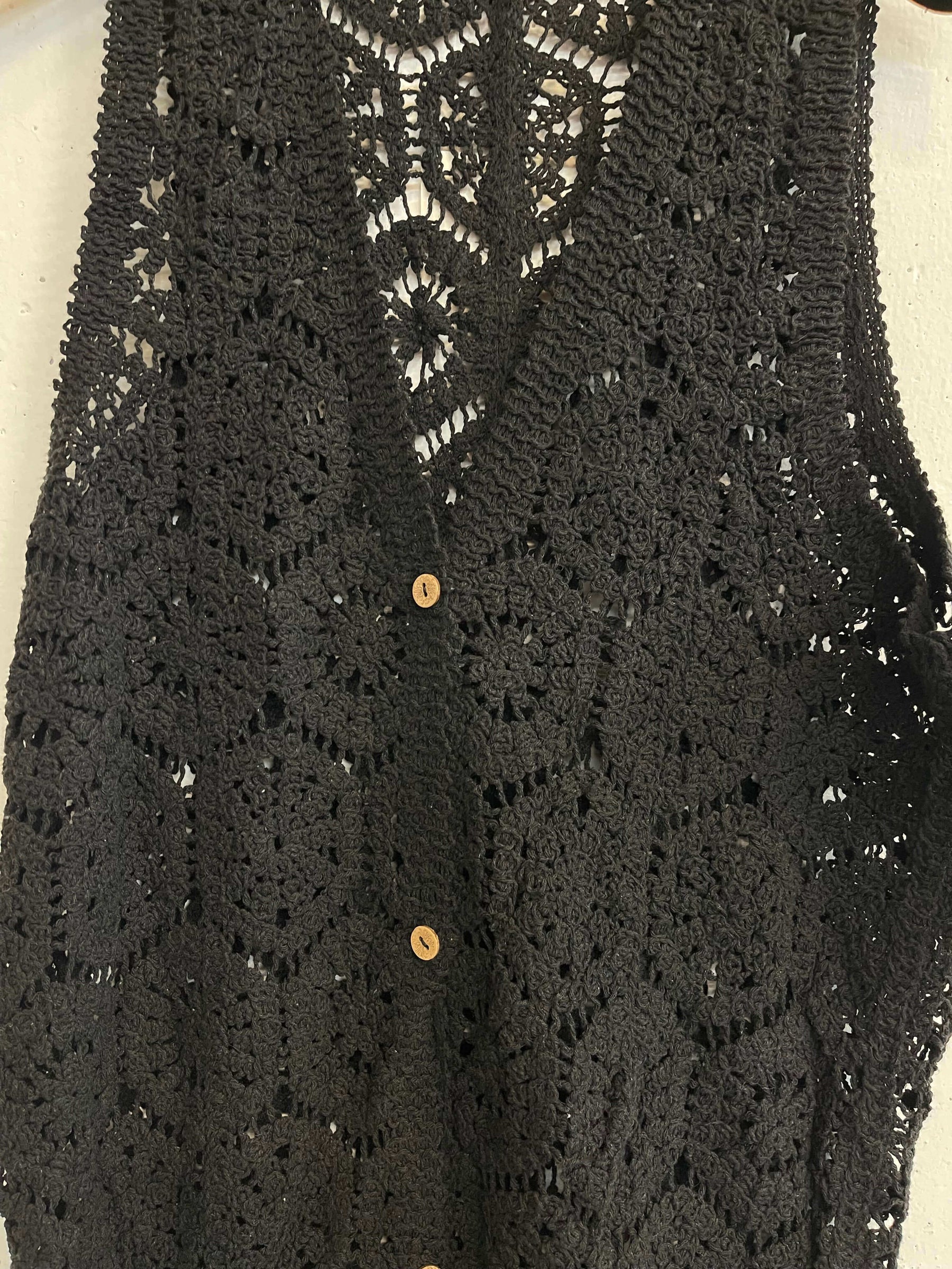 Gilet crochet lungo