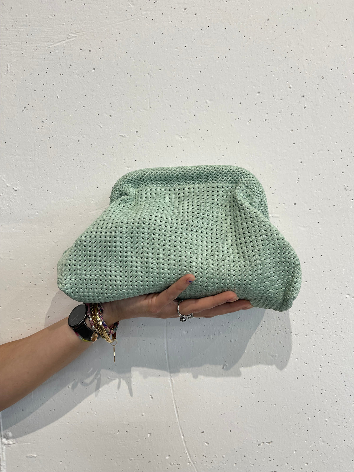 Borsa clutch tinta unita