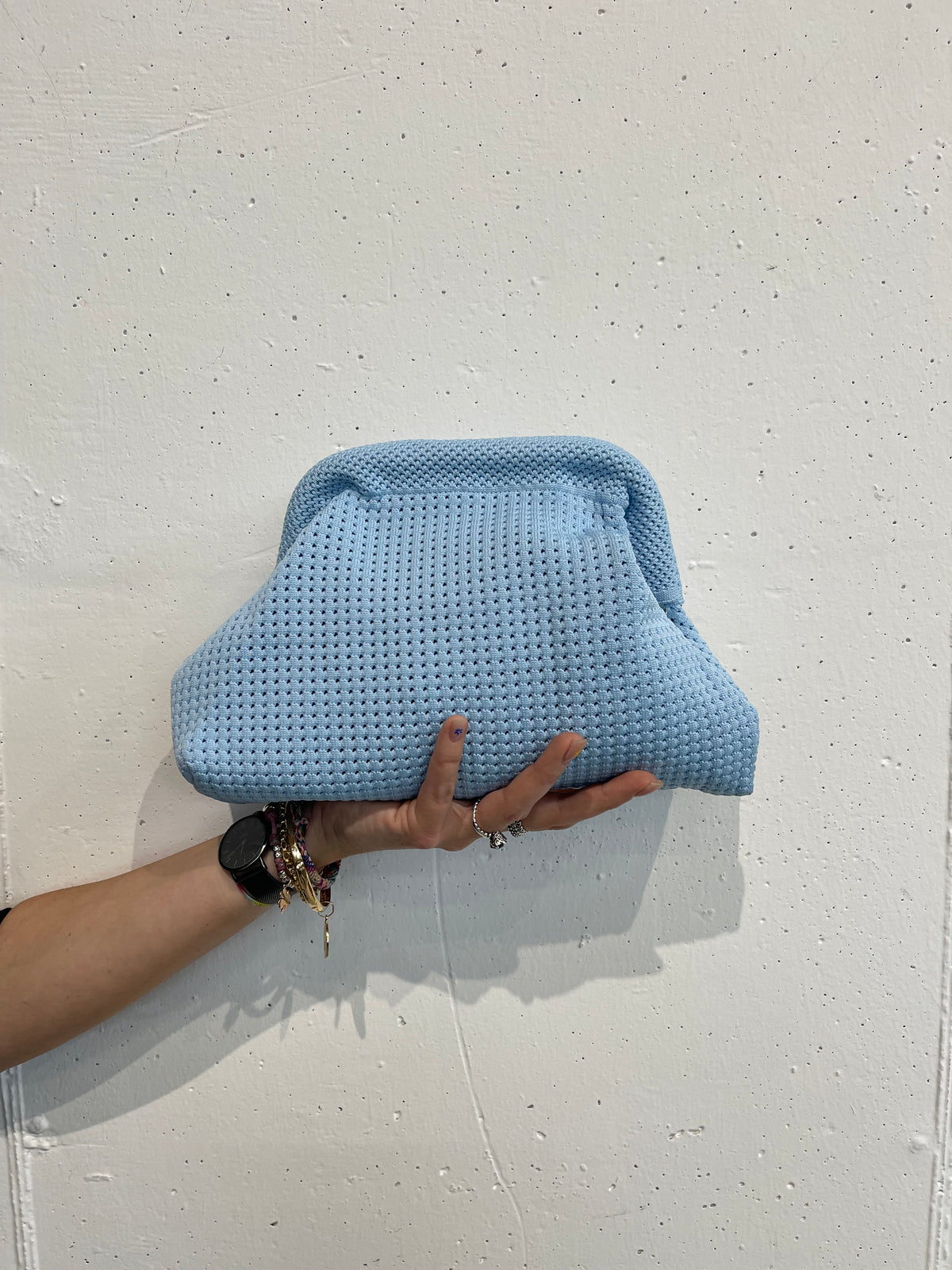 Borsa clutch tinta unita