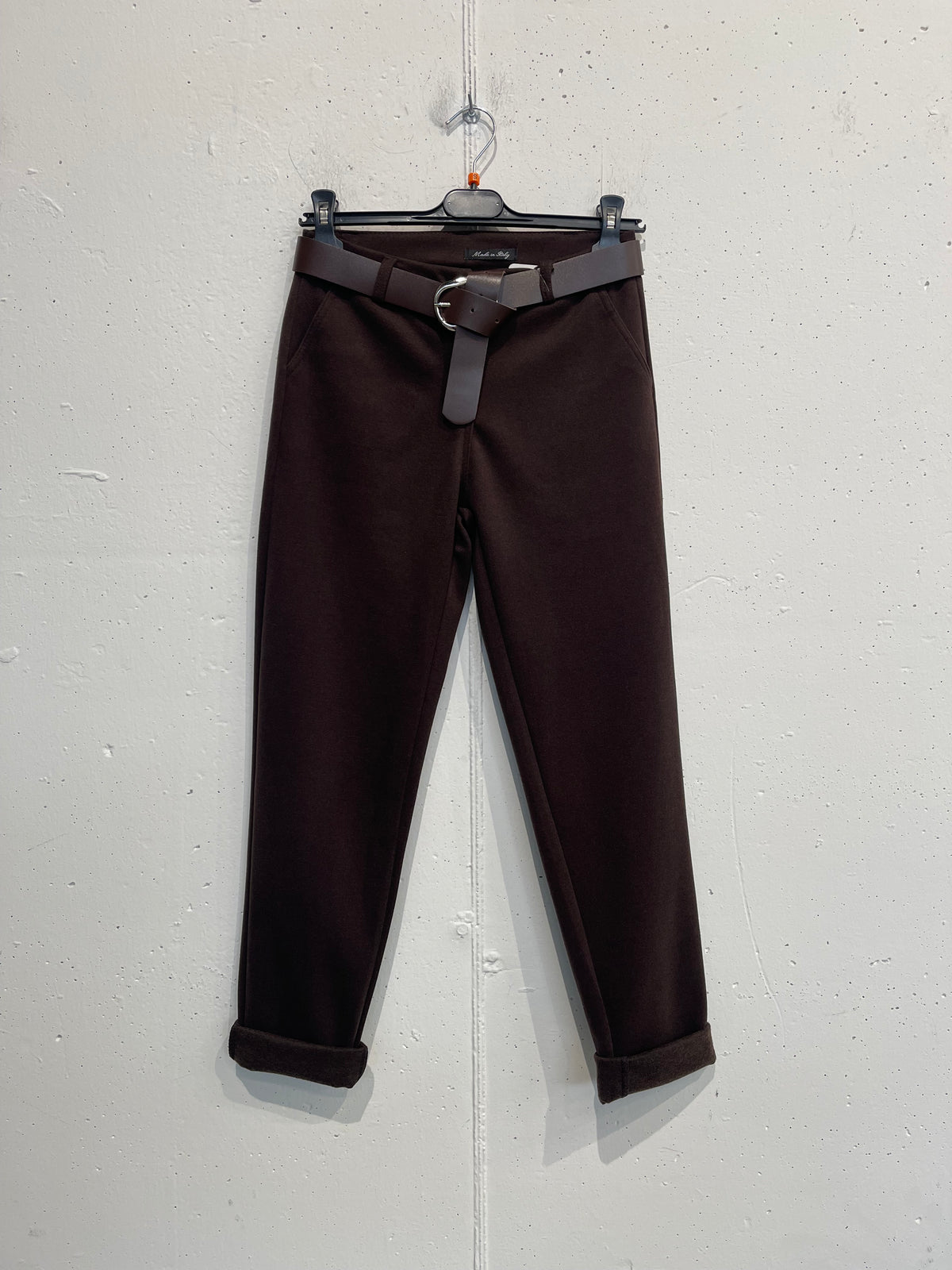 Pantalone in panno skinny