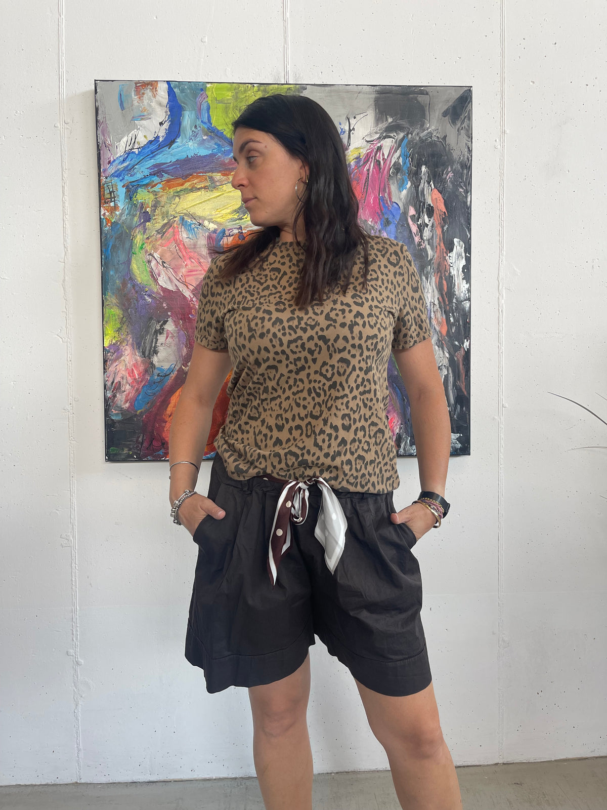 Bermuda con foulard