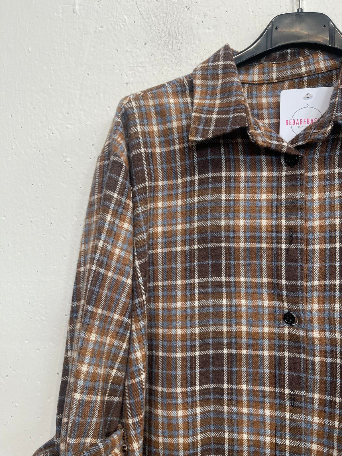 Camicia boscaiolo misto cotone quadri medi