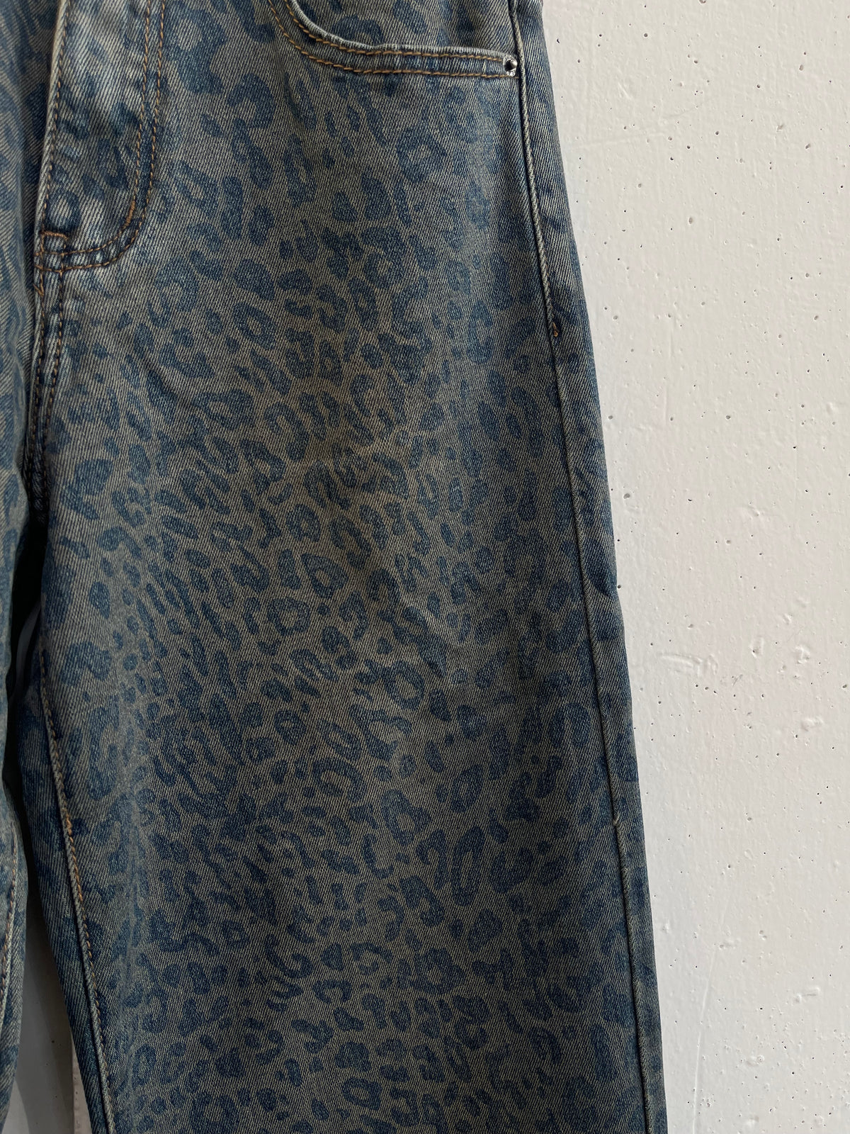 Jeans Leopard azzurro