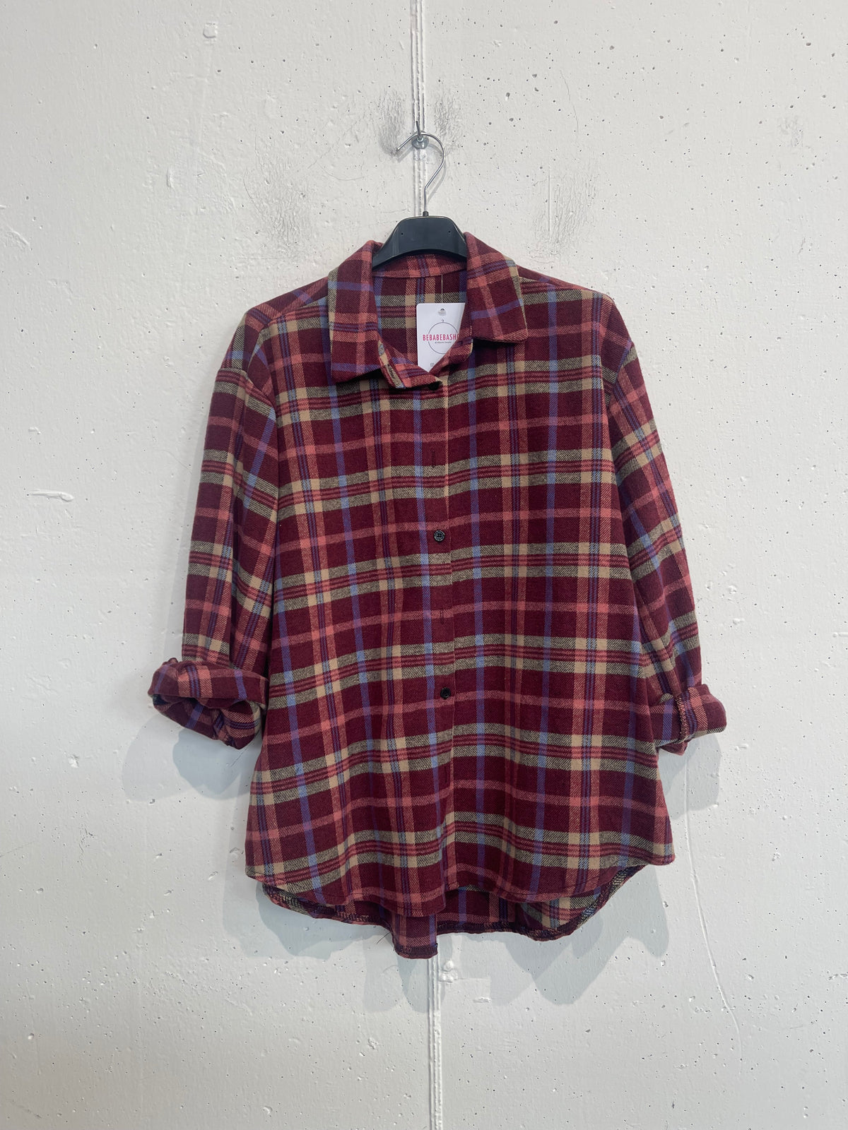 Camicia boscaiolo misto cotone quadri medi