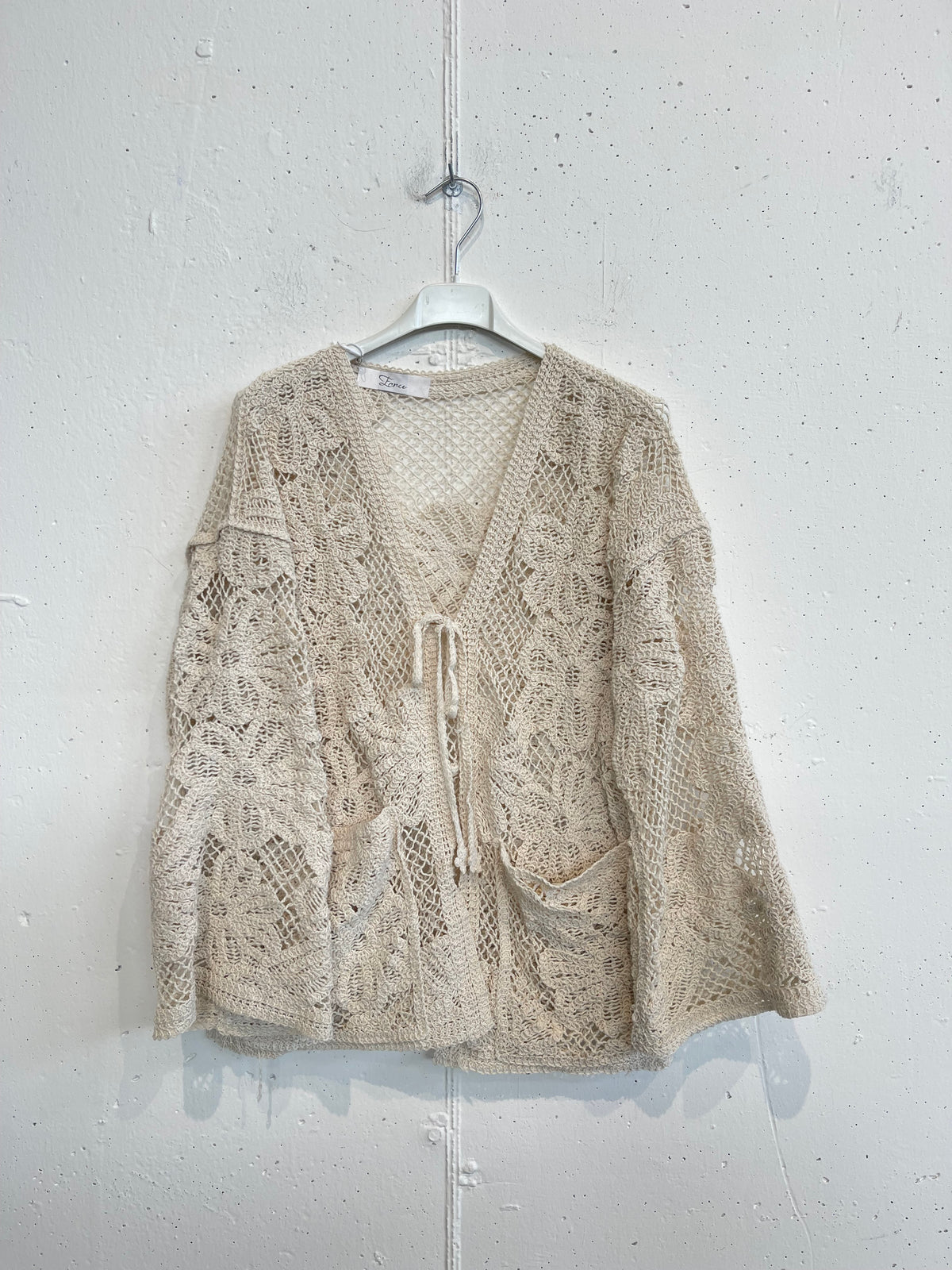 Cardigan fiocco crochet