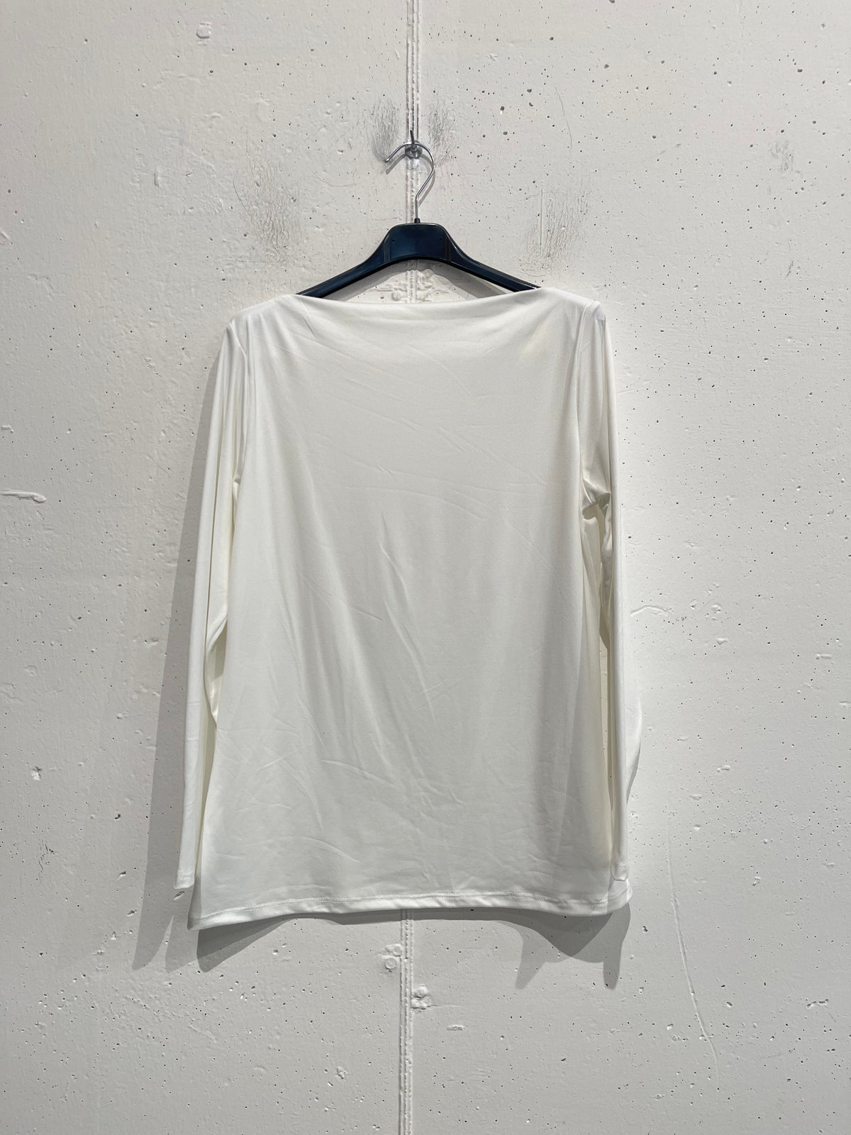 Maglia basica a manica lunga Autunno/Inverno con scollo a barchetta