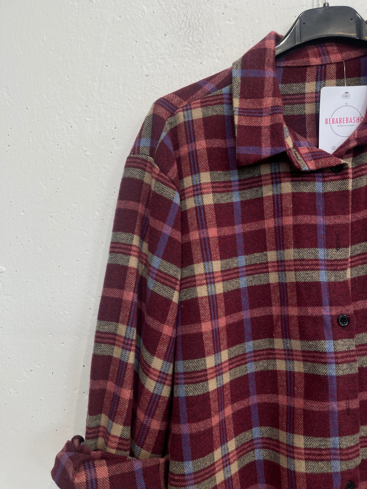 Camicia boscaiolo misto cotone quadri medi