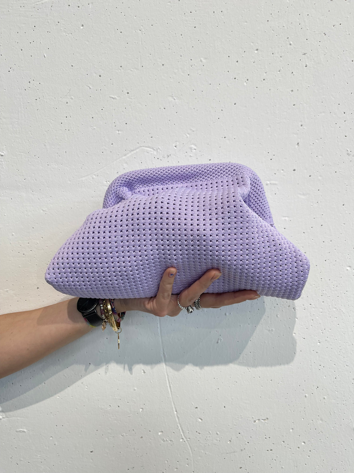 Borsa clutch tinta unita