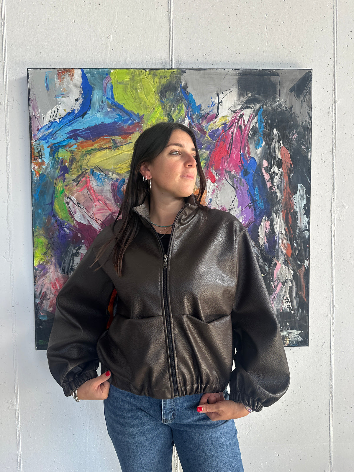 Bomber ecopelle