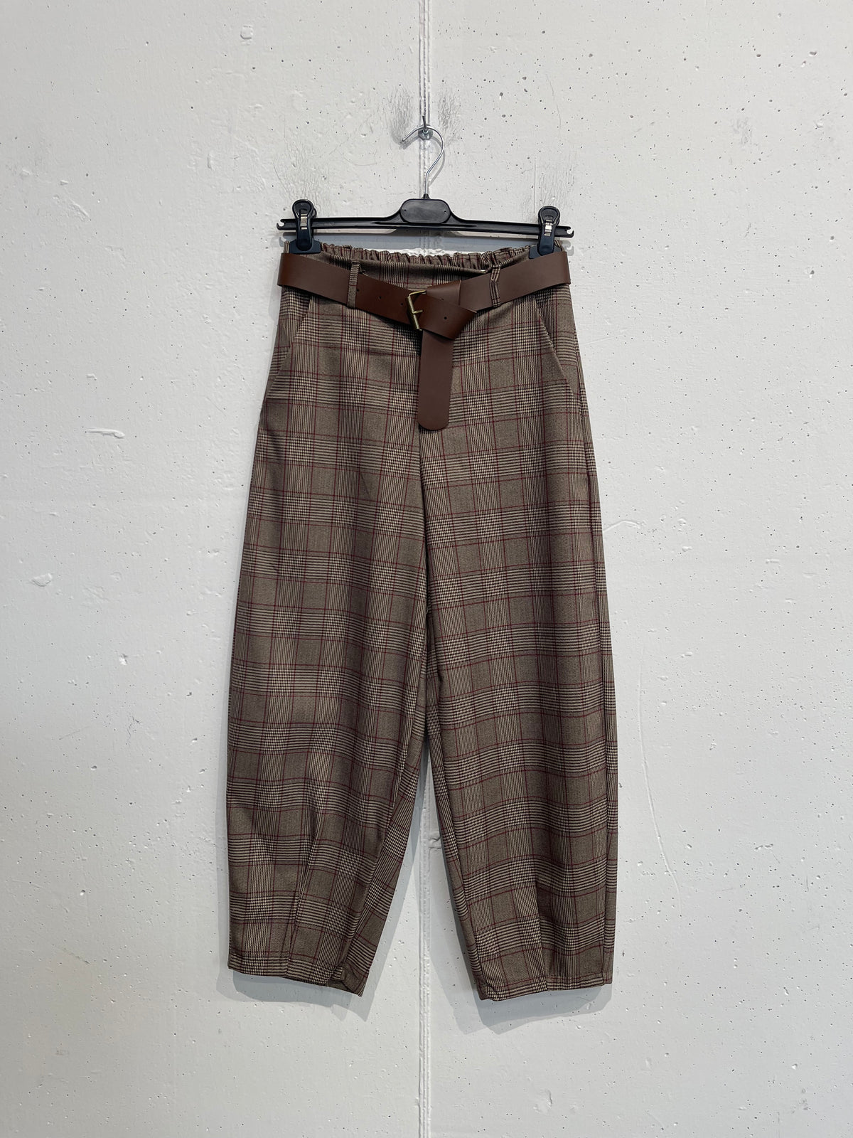 Pantalone balloon Principe di Galles
