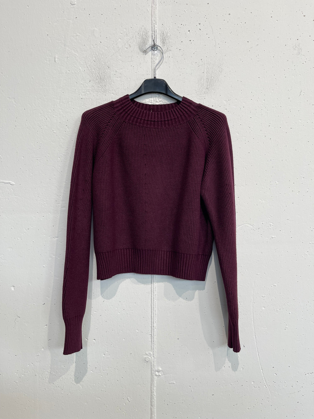 Pull girocollo con maniche a raglan