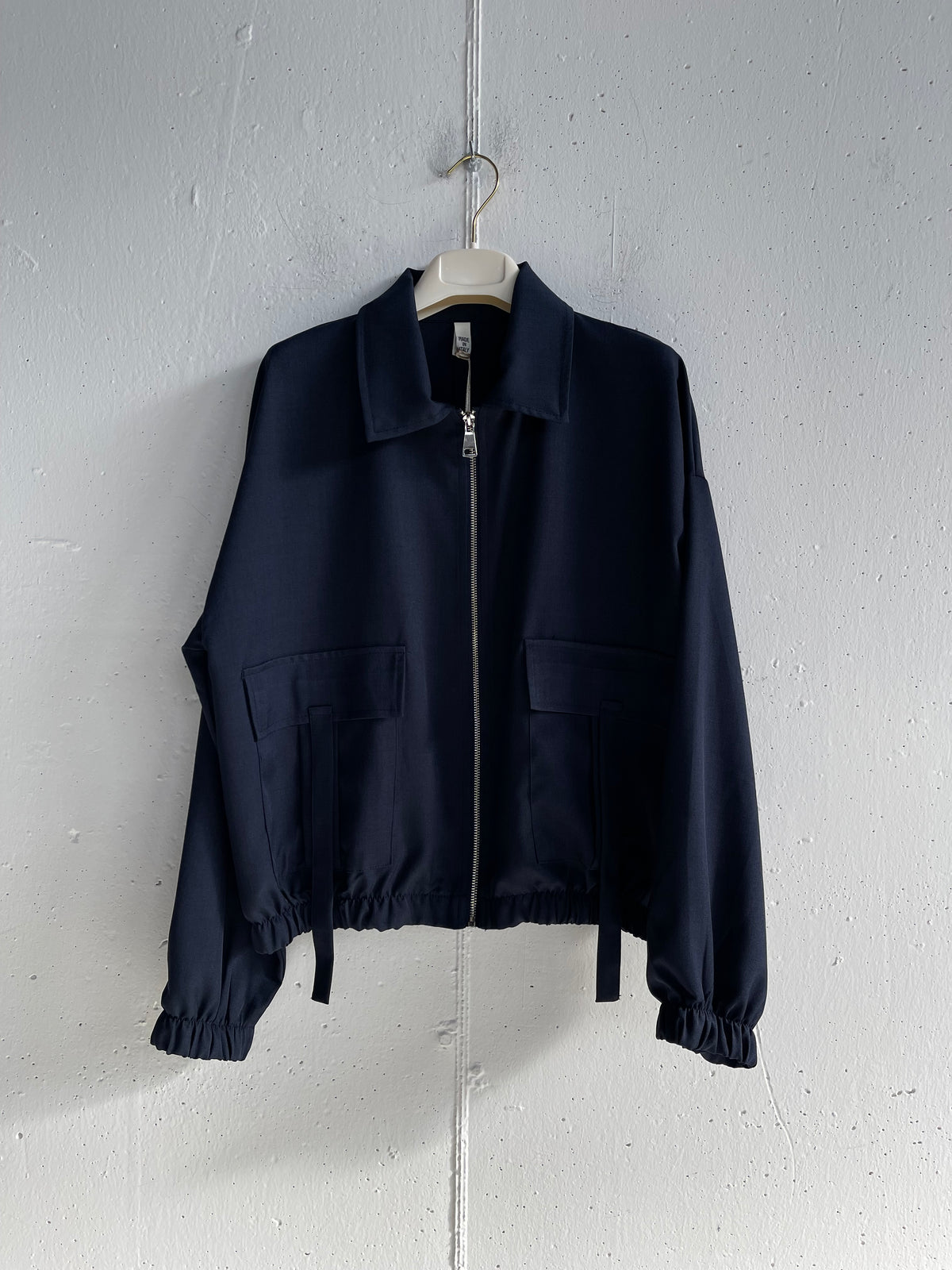 Bomber con Lacci e Zip in Tre Colori