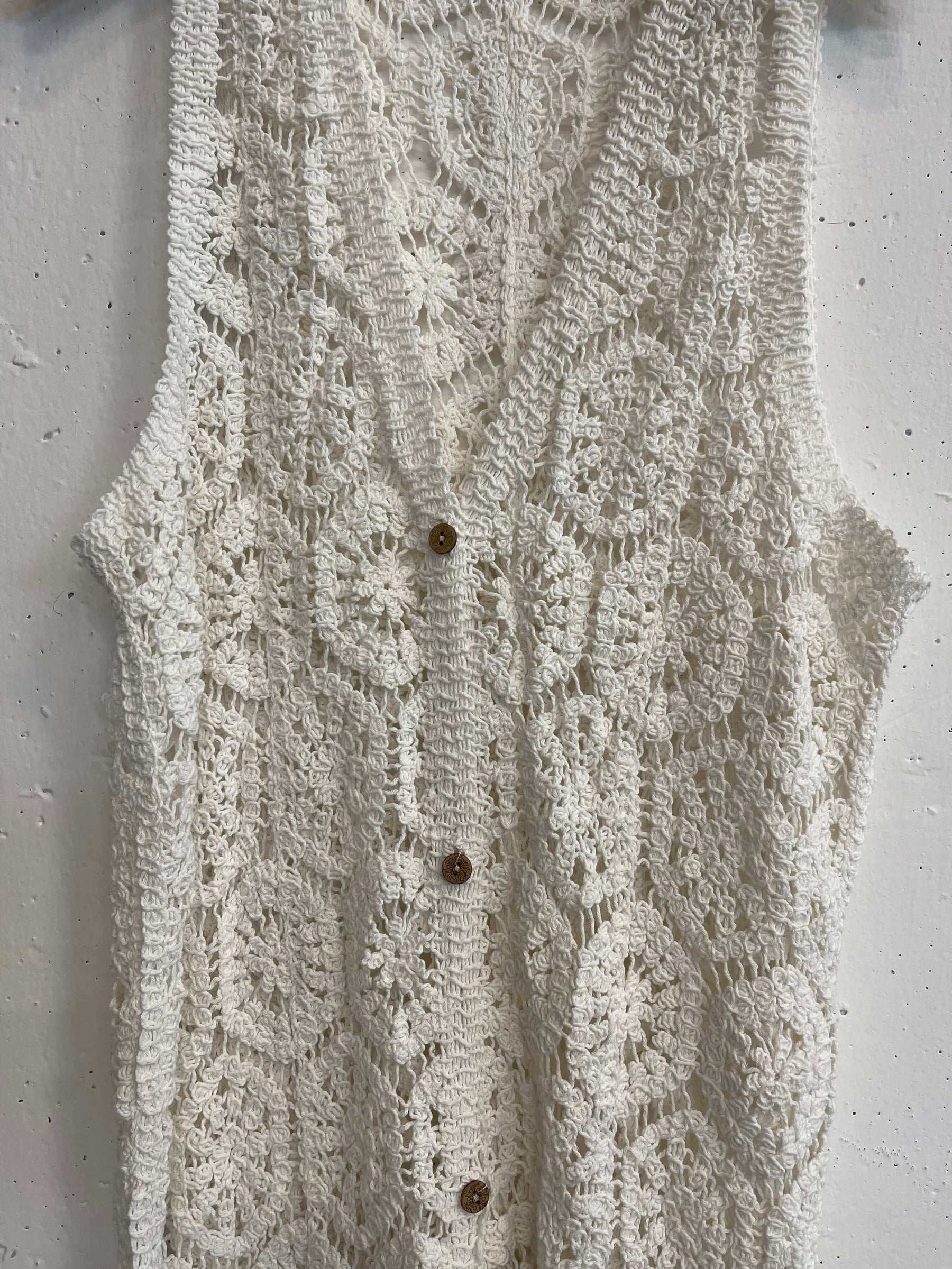 Gilet crochet lungo