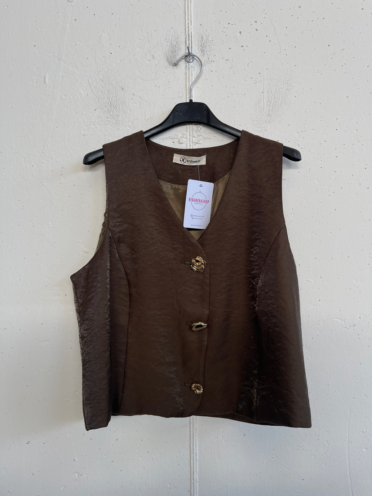 Gilet effetto perlato Louise