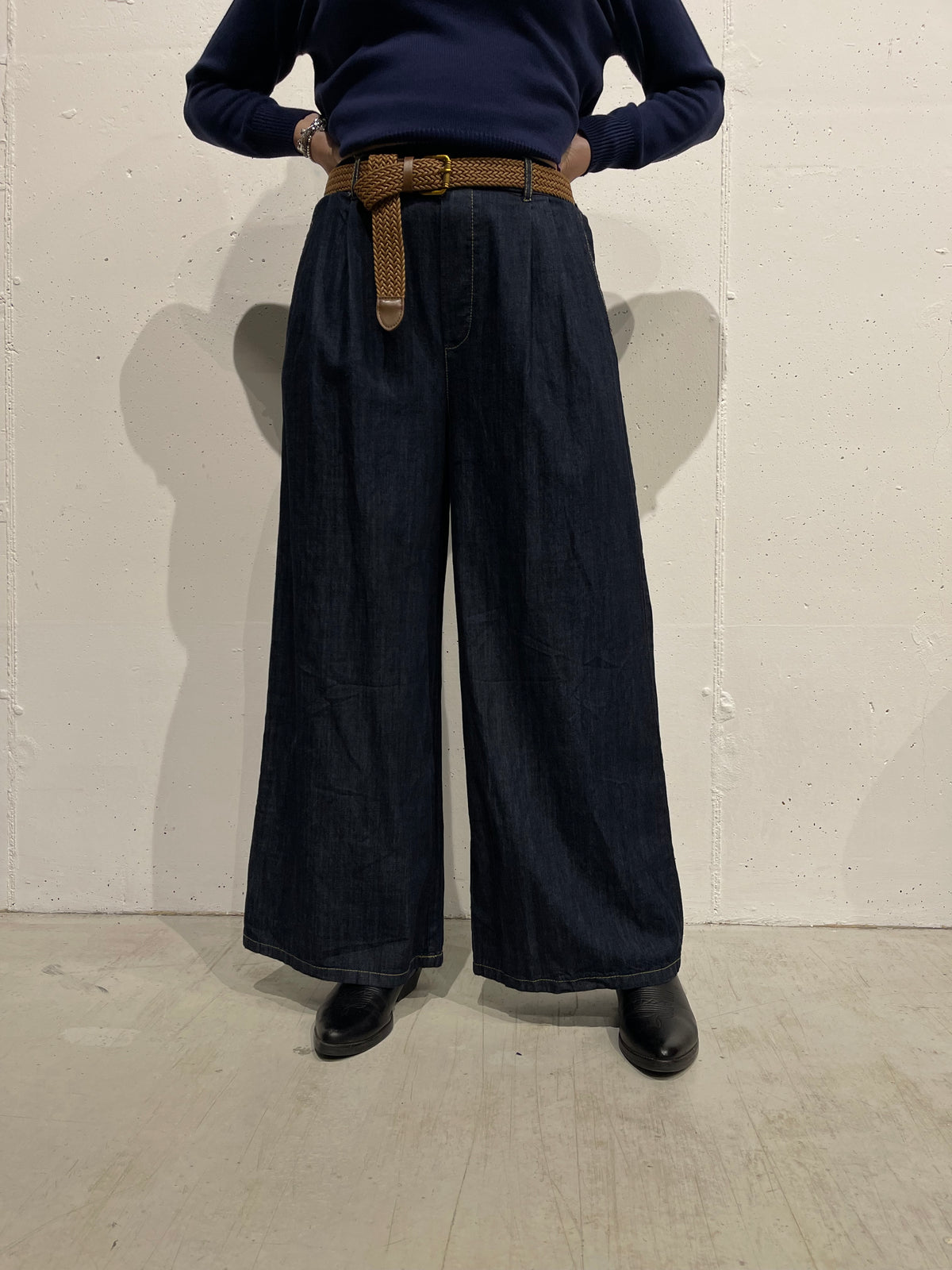 Pantalone in tela jeans Aurora