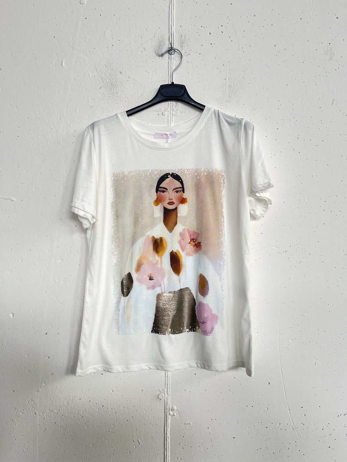 T-shirt con stampa preziosa