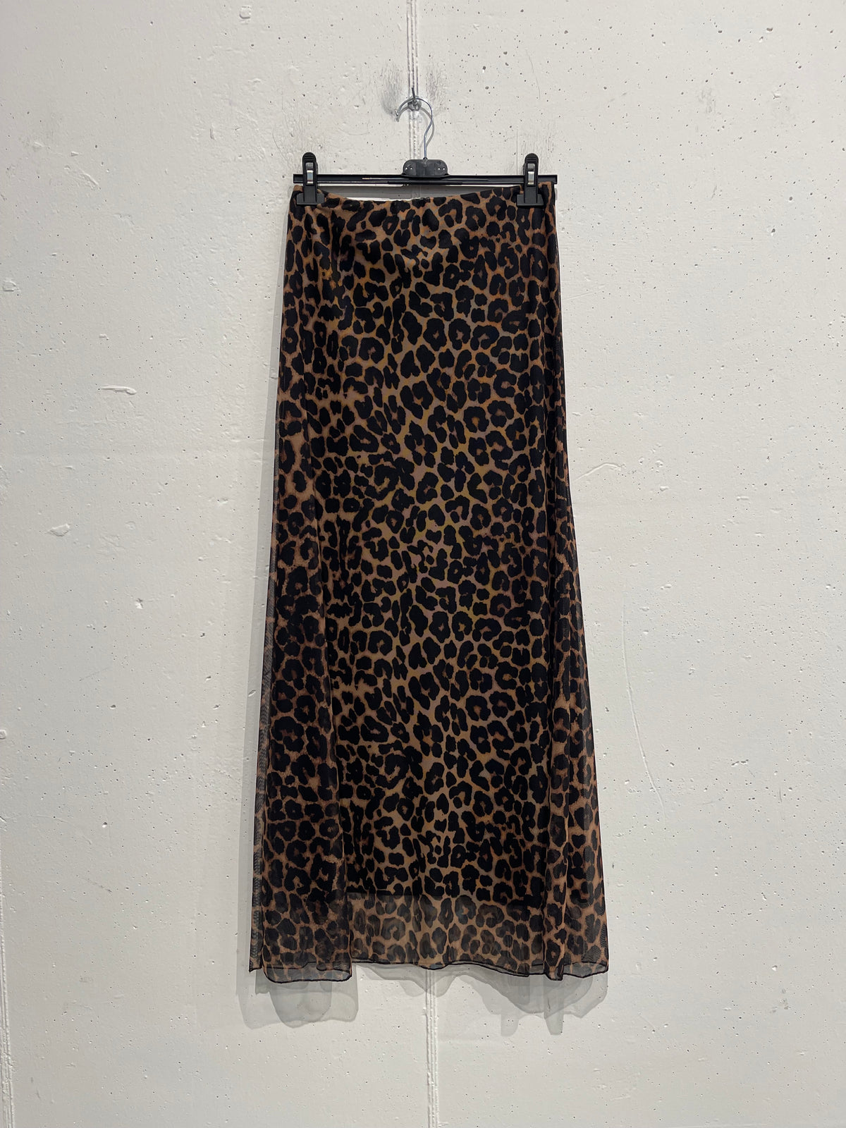 Gonna leopardata in tulle