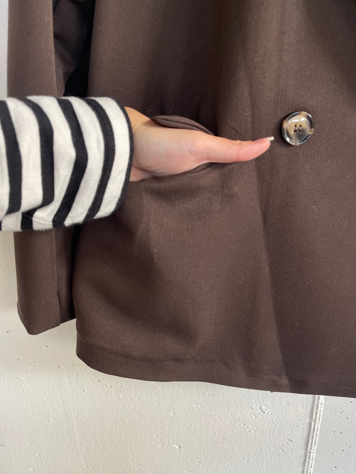 Blazer doppiopetto con collo a rever