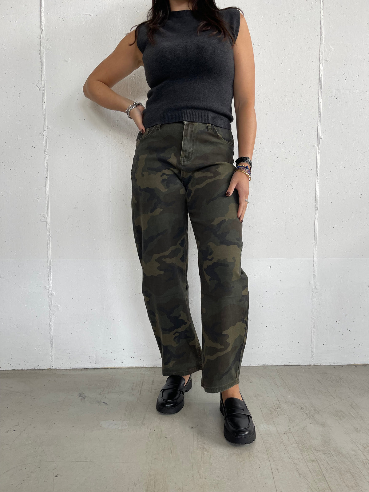 Pantalone Camo baggy-balloon