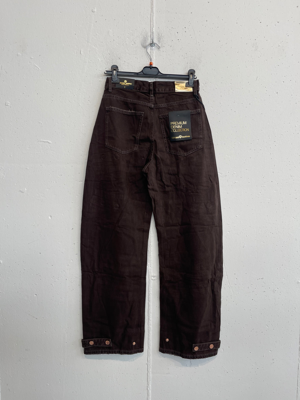 Pantalone balloon marrone
