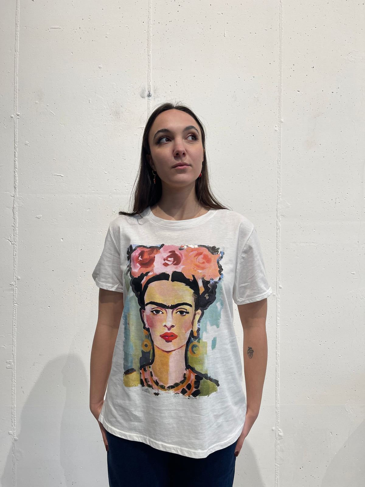 T-shirt con stampa preziosa