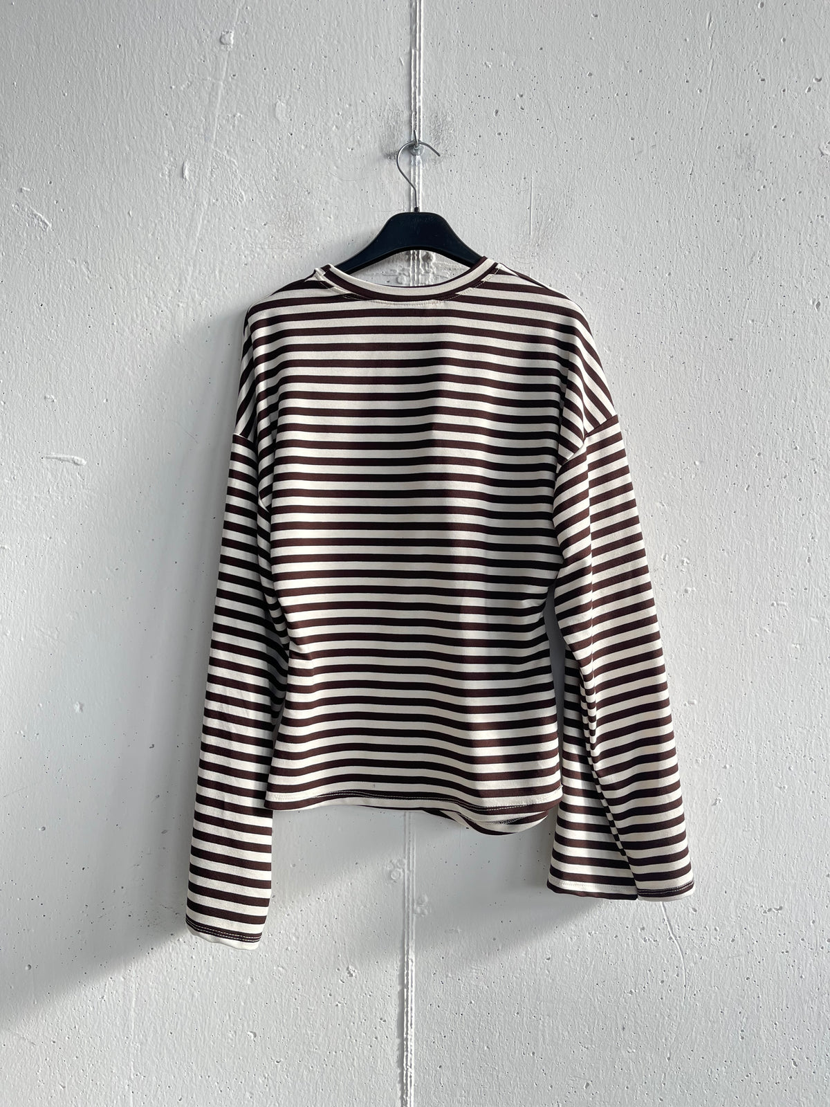 Longsleeve arighe con arricciatura a lato
