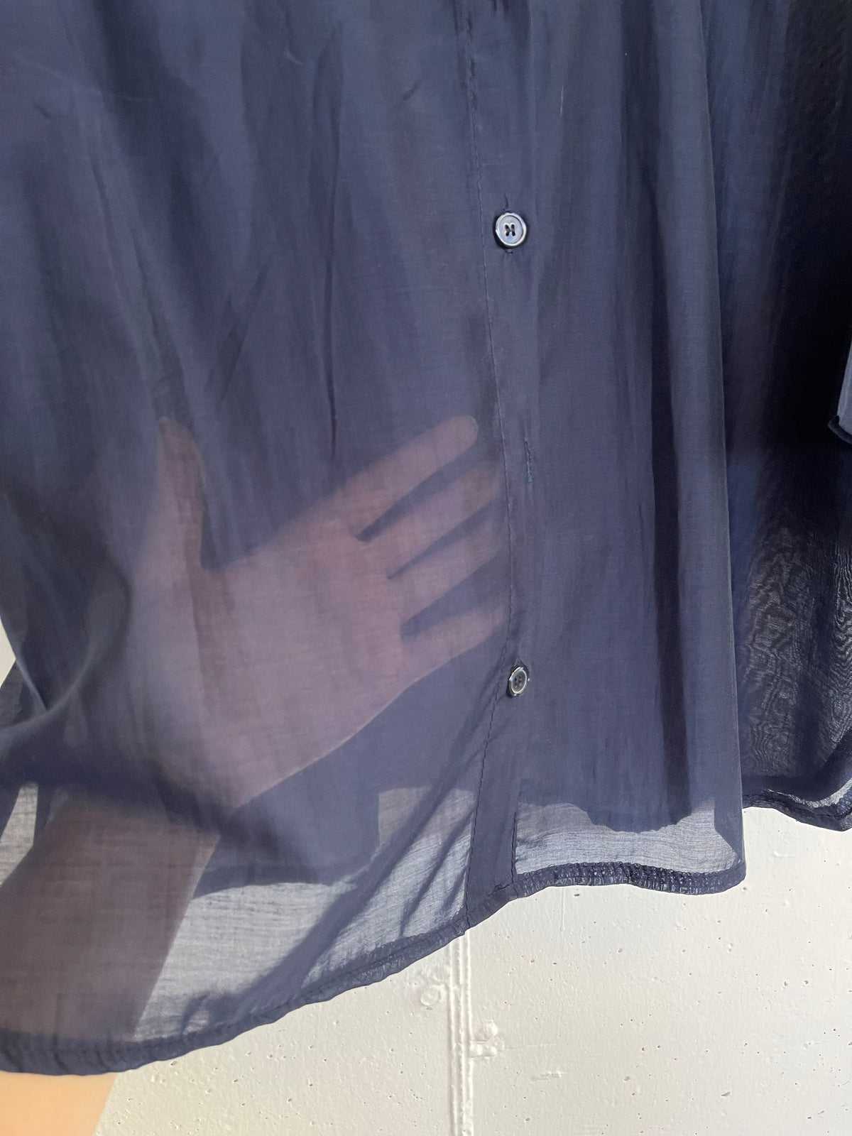 Camicia classica trasparente