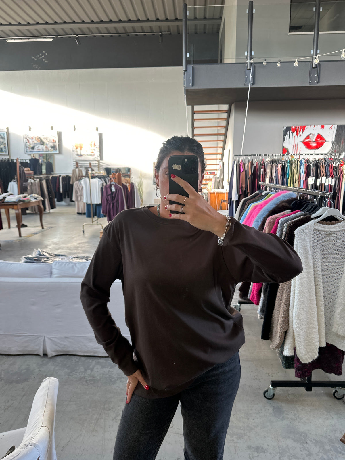Maglia manica lunga basica OVER