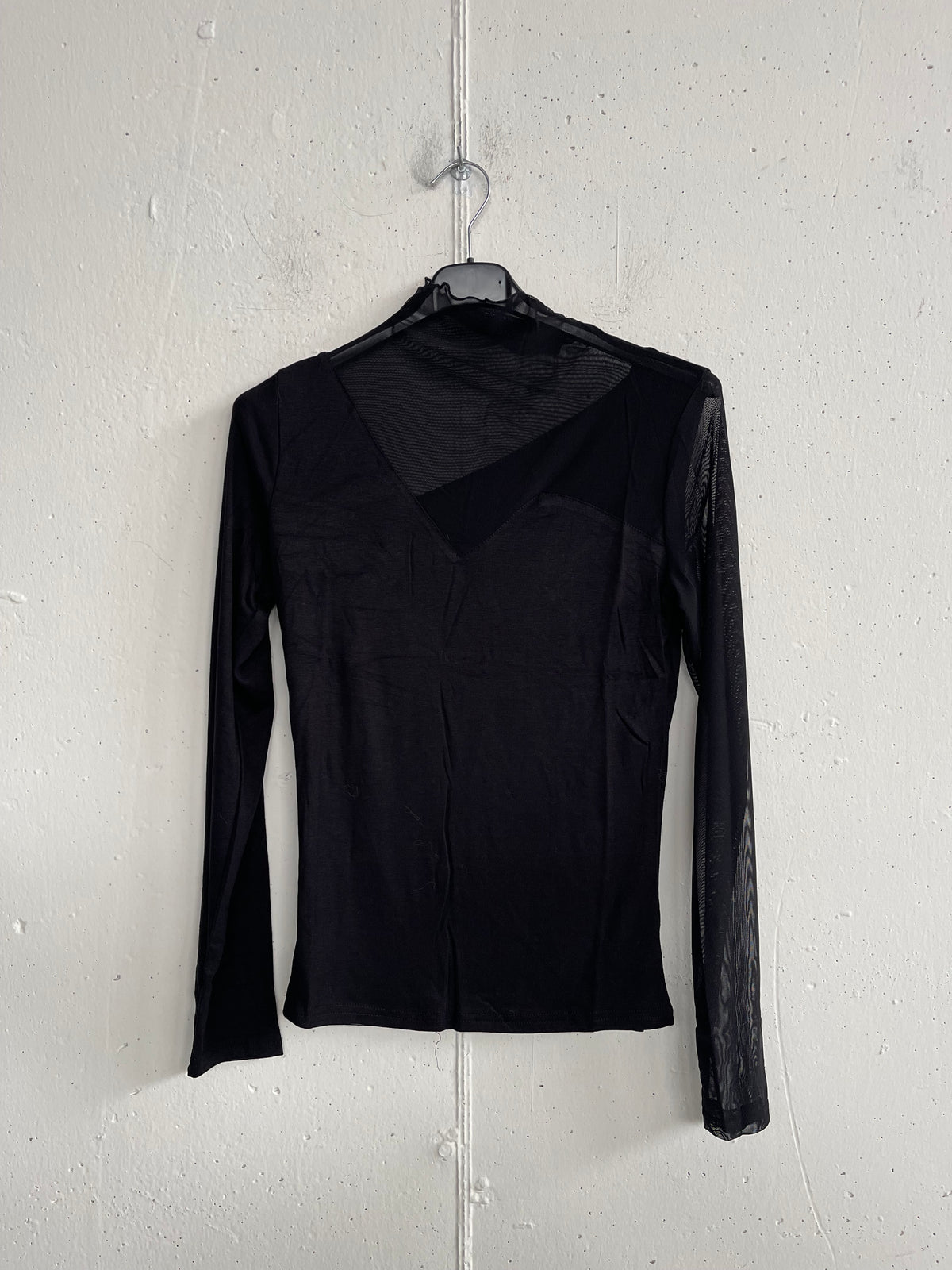 Top manica trasparente