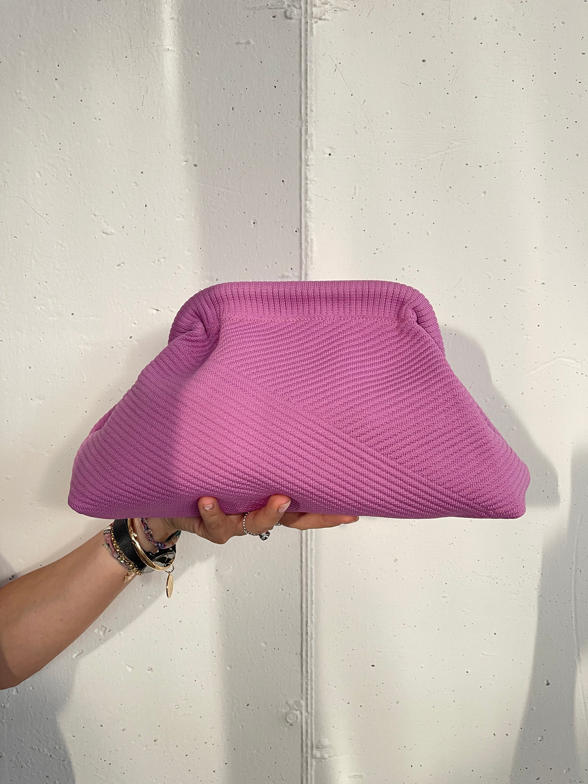Borsa Clutch con Catenella in varie Fantasie - 30x18 cm