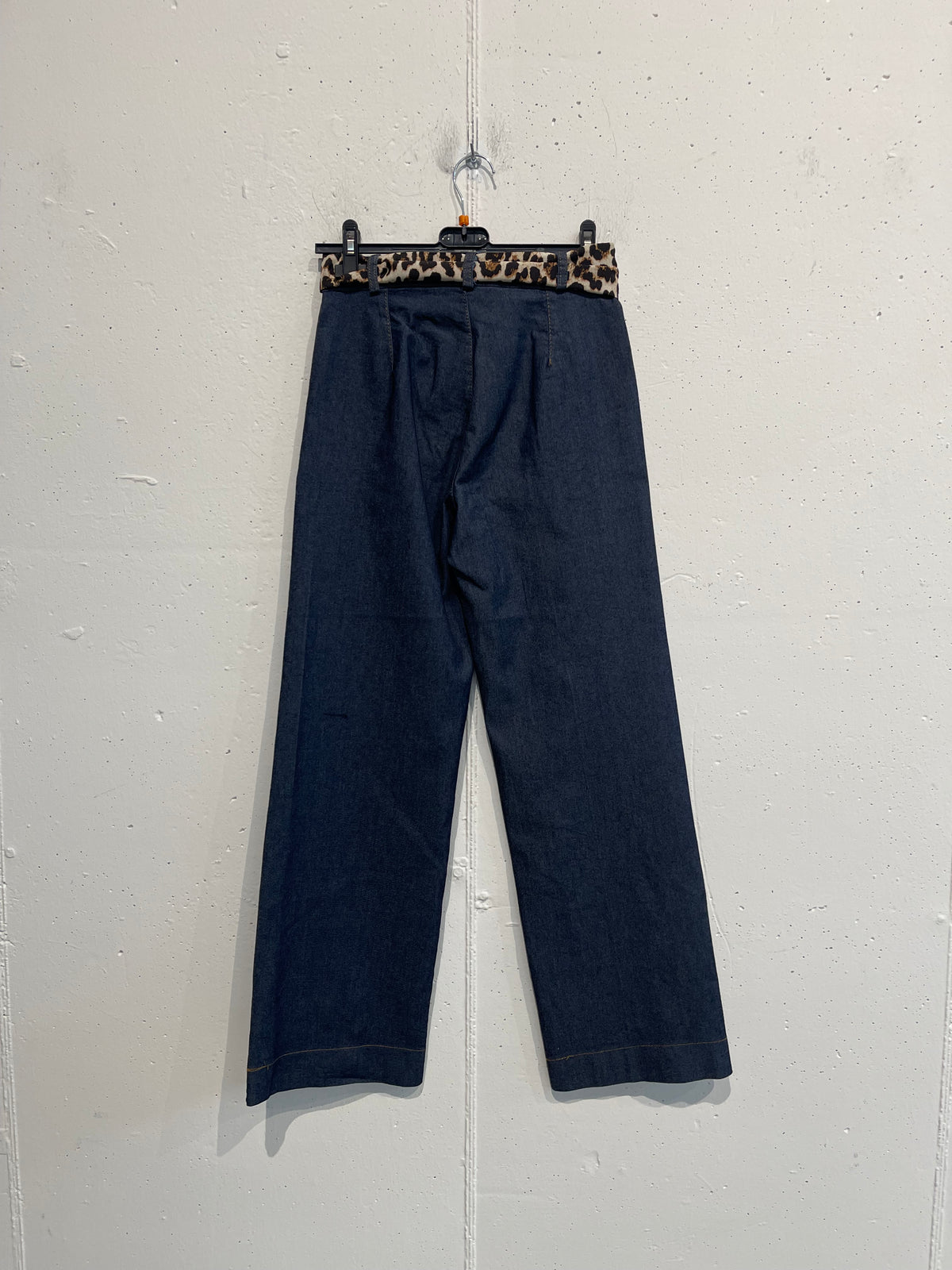 Pantalone tela jeans con fusciacca