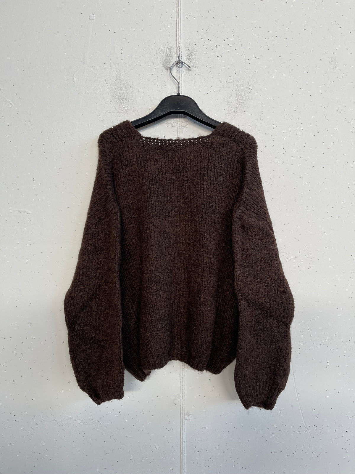 Cardigan misto lana con bottoni effetto perlato