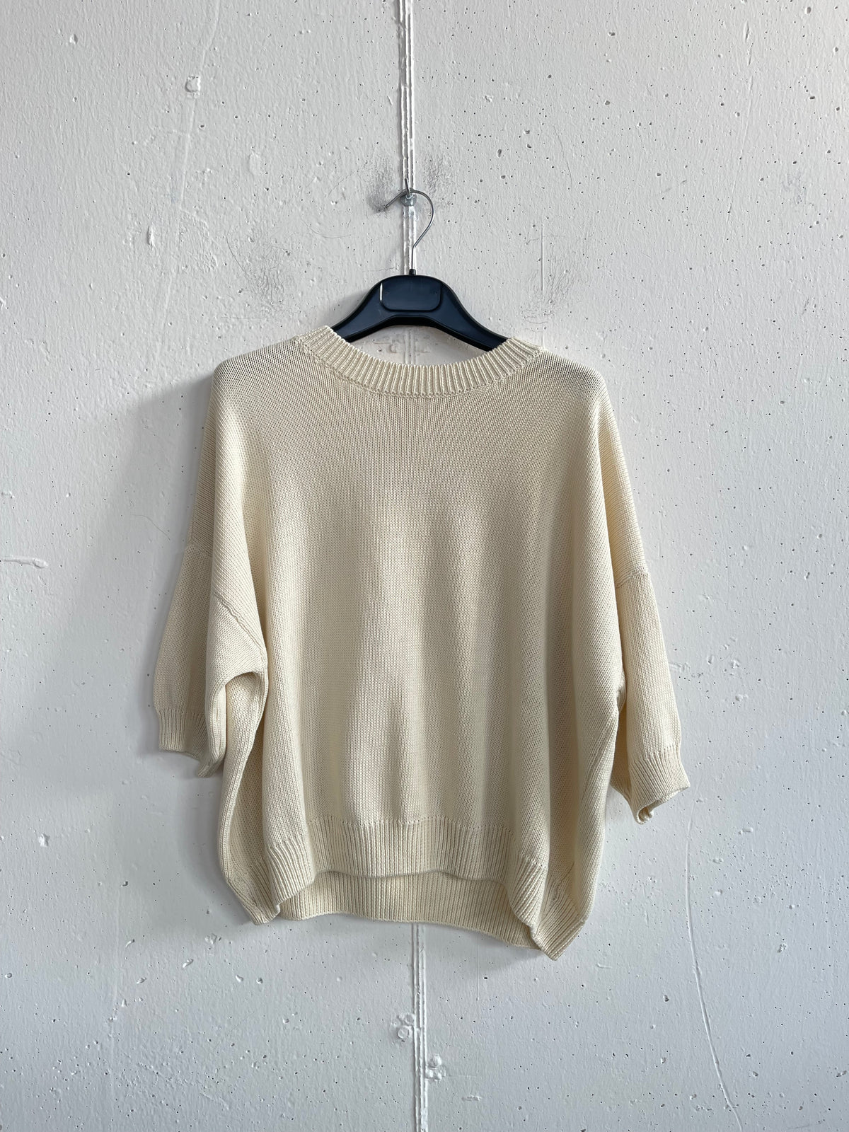 Pull manica 3/4 in cotone