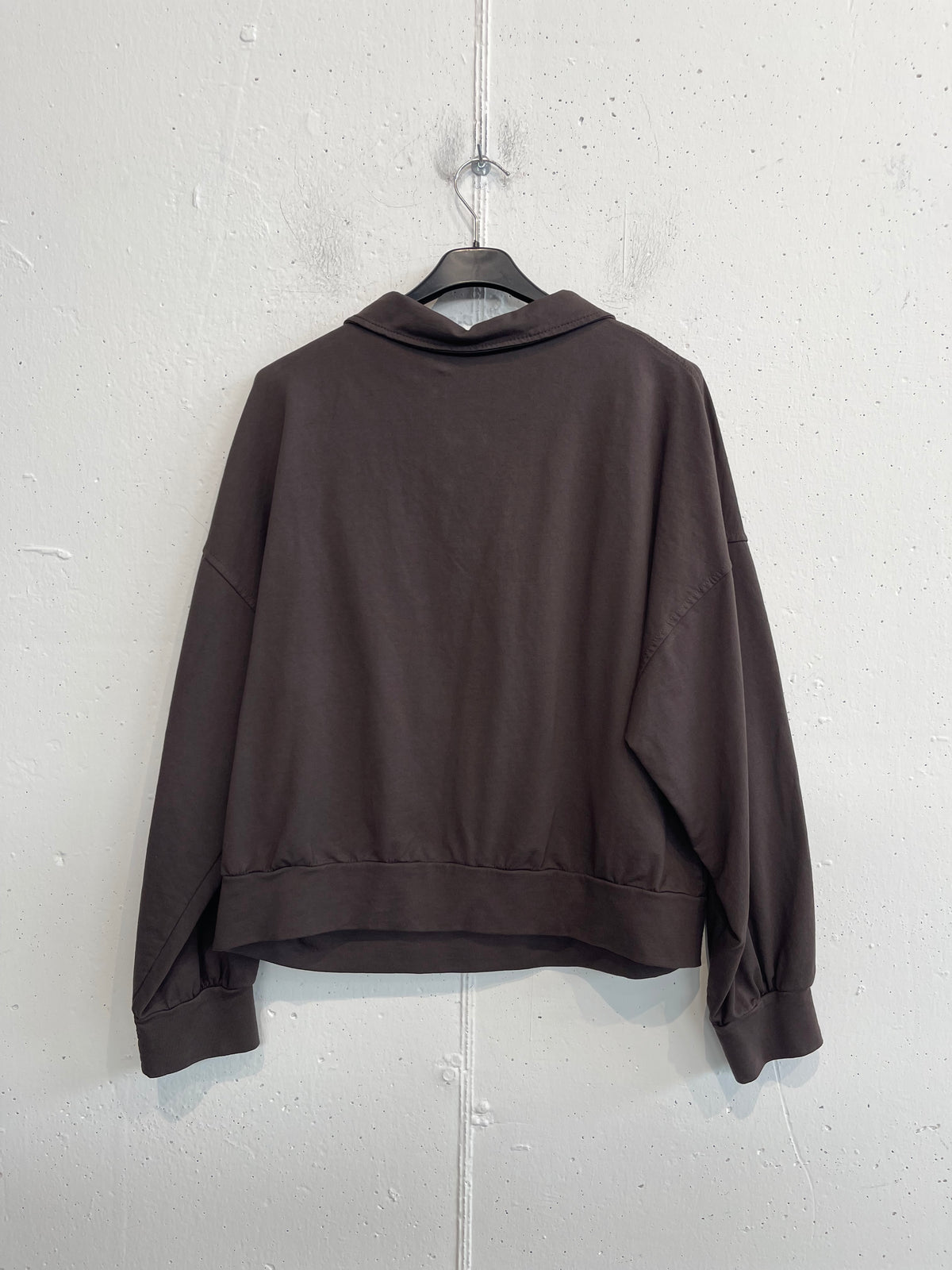 Felpina in cotone con alamari