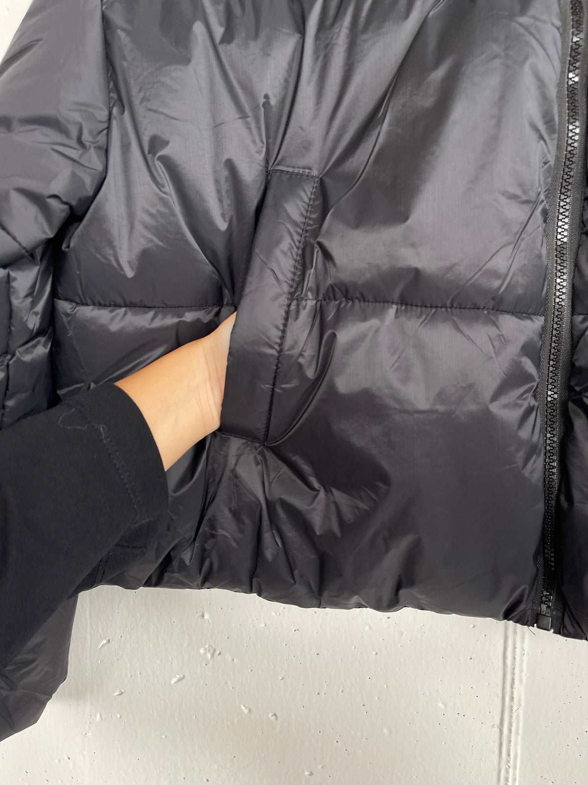 Giubbotto puffer over con collo alto